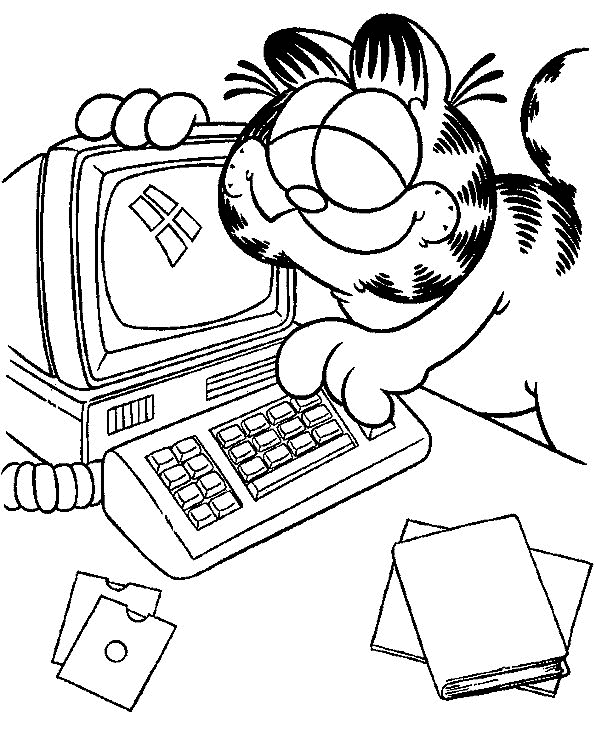 Página para colorir: Garfield (desenhos animados) #26194 - Páginas para Colorir Imprimíveis Gratuitamente