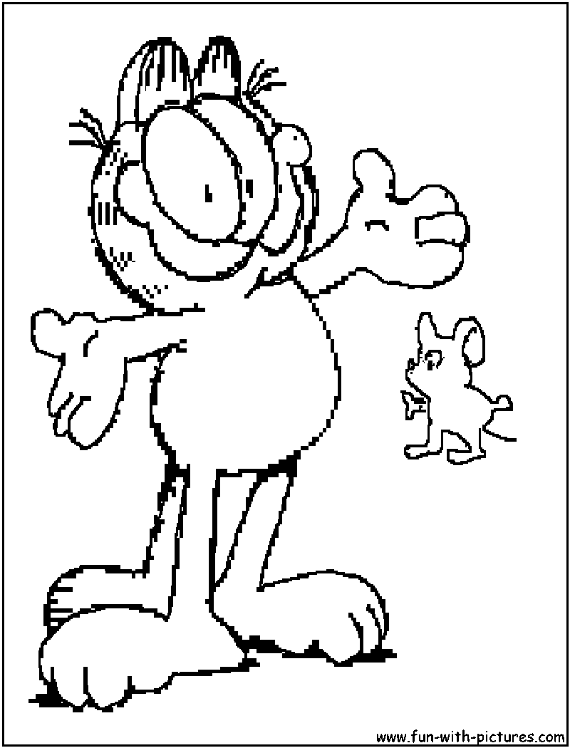 Página para colorir: Garfield (desenhos animados) #26223 - Páginas para Colorir Imprimíveis Gratuitamente