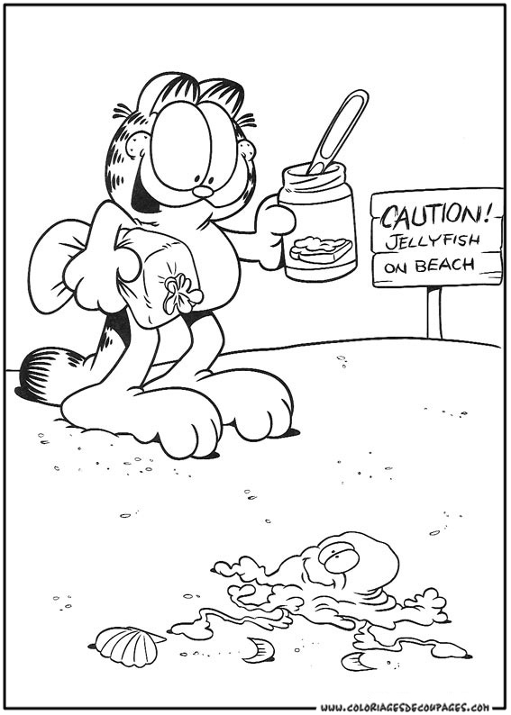 Página para colorir: Garfield (desenhos animados) #26226 - Páginas para Colorir Imprimíveis Gratuitamente