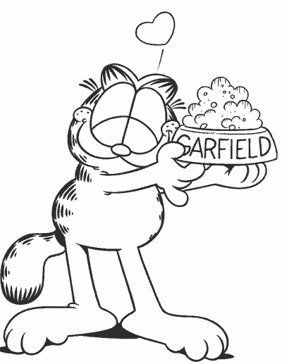 Página para colorir: Garfield (desenhos animados) #26230 - Páginas para Colorir Imprimíveis Gratuitamente