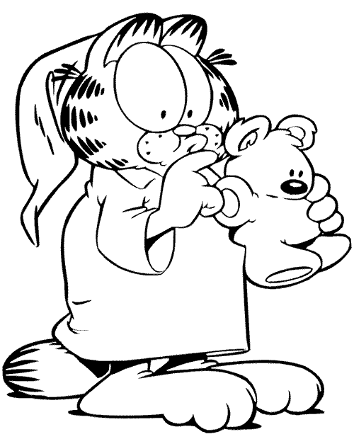 Página para colorir: Garfield (desenhos animados) #26241 - Páginas para Colorir Imprimíveis Gratuitamente