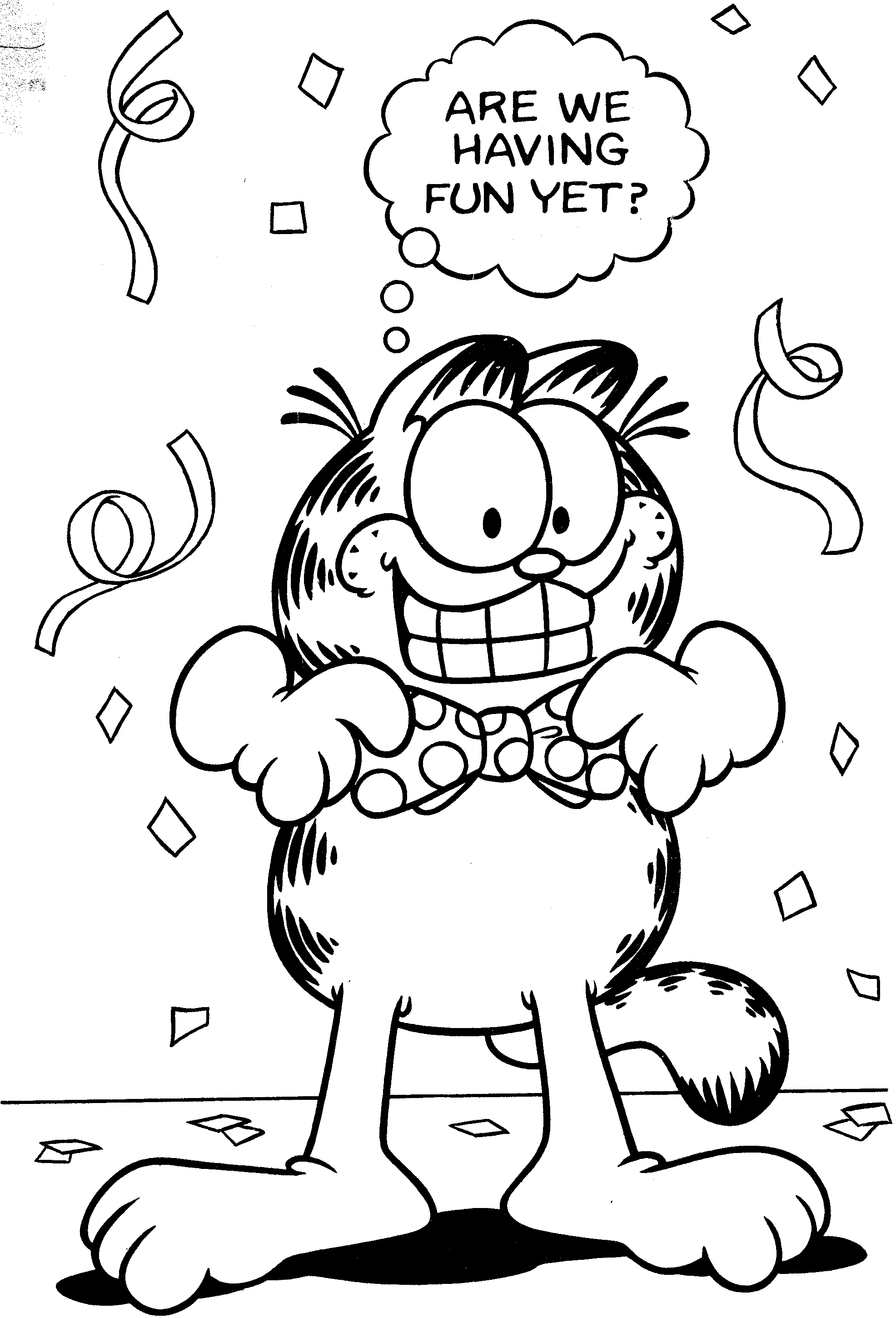 Página para colorir: Garfield (desenhos animados) #26254 - Páginas para Colorir Imprimíveis Gratuitamente