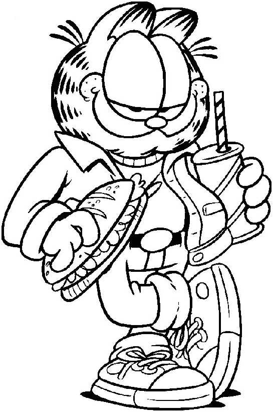 Página para colorir: Garfield (desenhos animados) #26257 - Páginas para Colorir Imprimíveis Gratuitamente