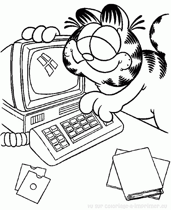 Página para colorir: Garfield (desenhos animados) #26258 - Páginas para Colorir Imprimíveis Gratuitamente
