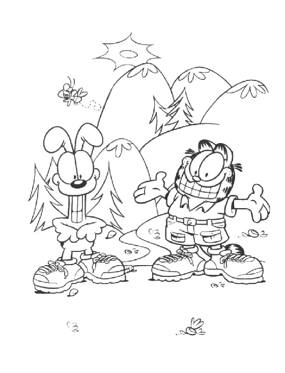 Página para colorir: Garfield (desenhos animados) #26283 - Páginas para Colorir Imprimíveis Gratuitamente