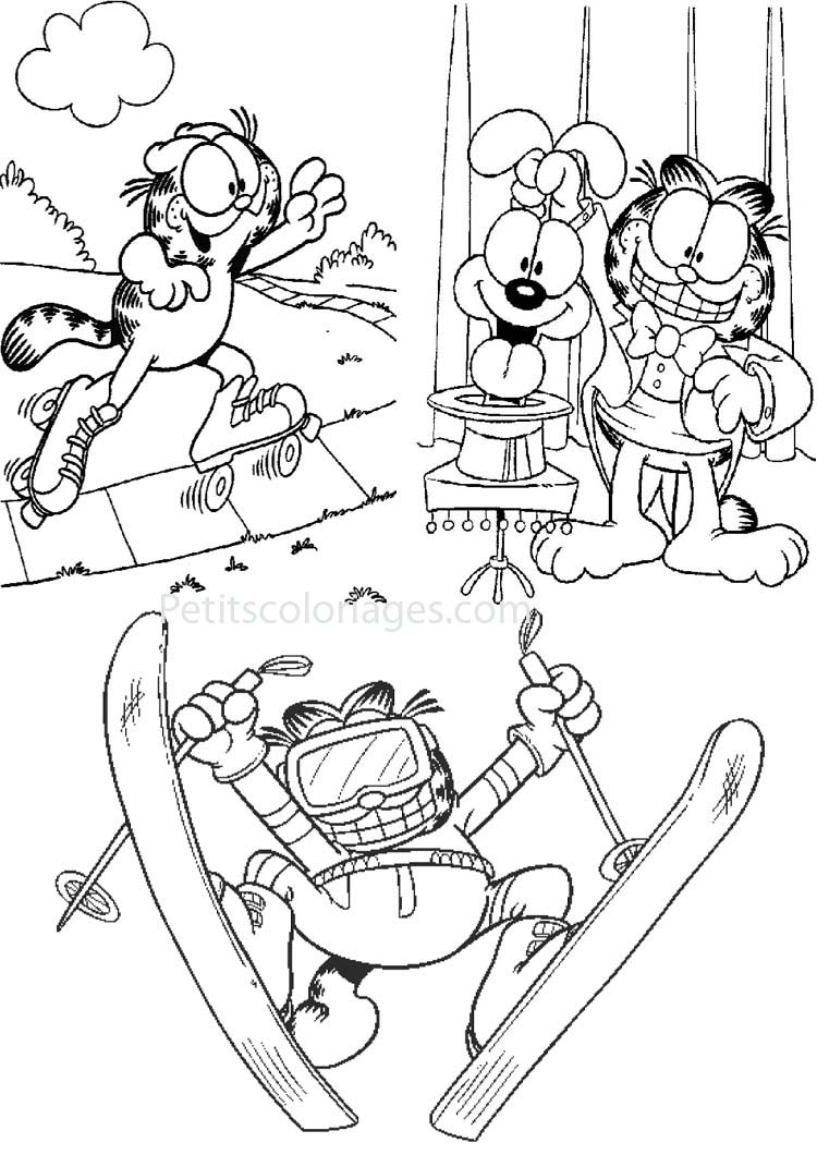 Página para colorir: Garfield (desenhos animados) #26289 - Páginas para Colorir Imprimíveis Gratuitamente