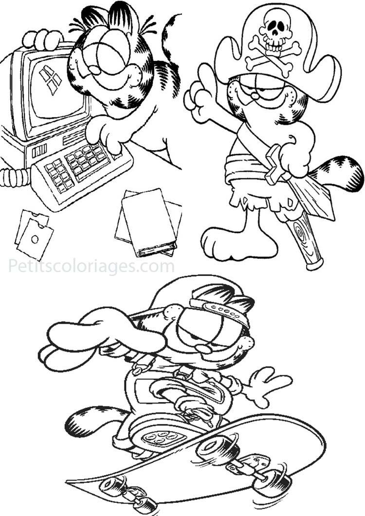 Página para colorir: Garfield (desenhos animados) #26303 - Páginas para Colorir Imprimíveis Gratuitamente