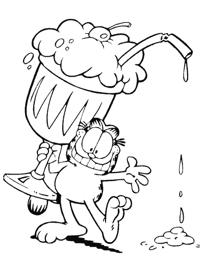 Página para colorir: Garfield (desenhos animados) #26308 - Páginas para Colorir Imprimíveis Gratuitamente