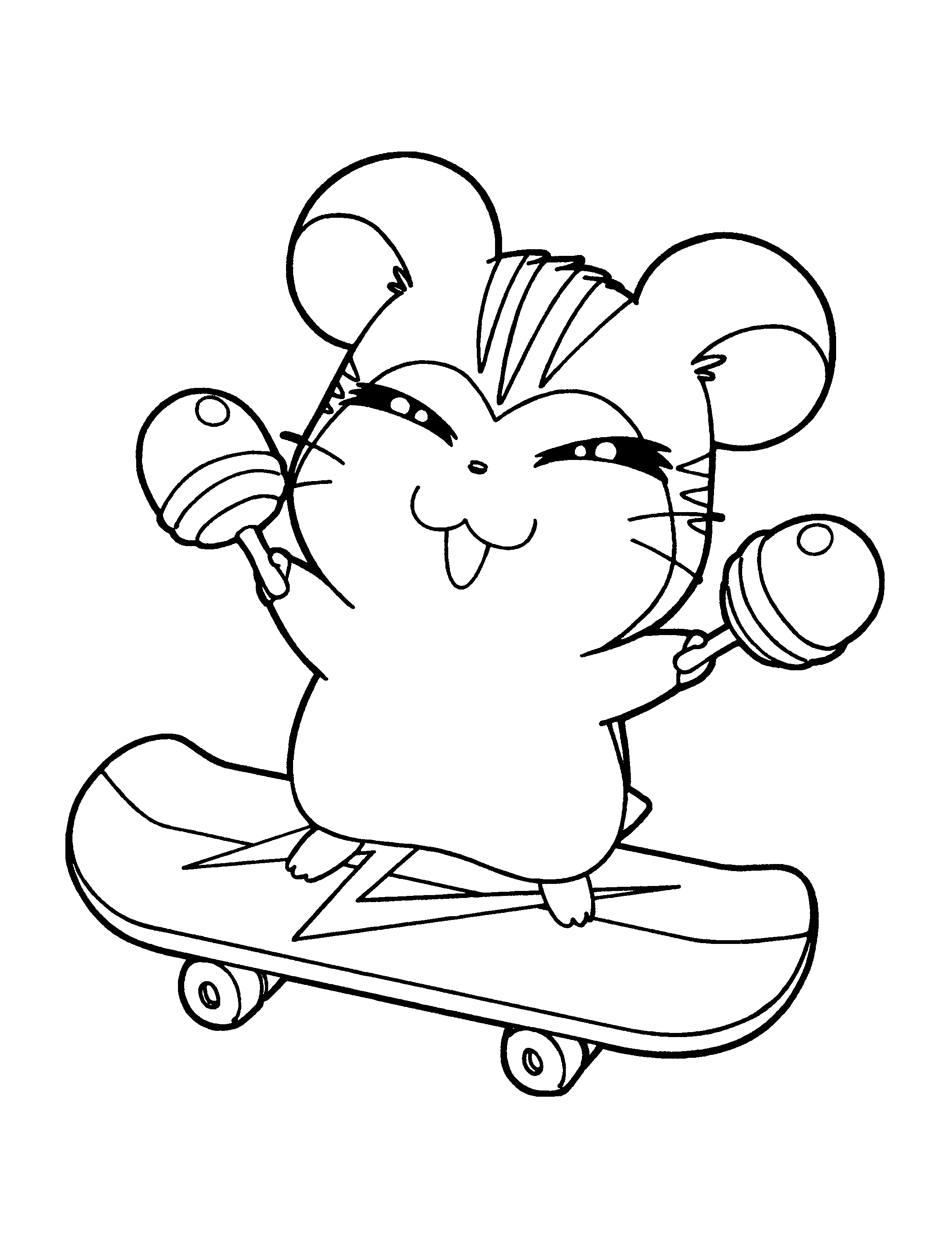 Página para colorir: Hamtaro (desenhos animados) #39904 - Páginas para Colorir Imprimíveis Gratuitamente