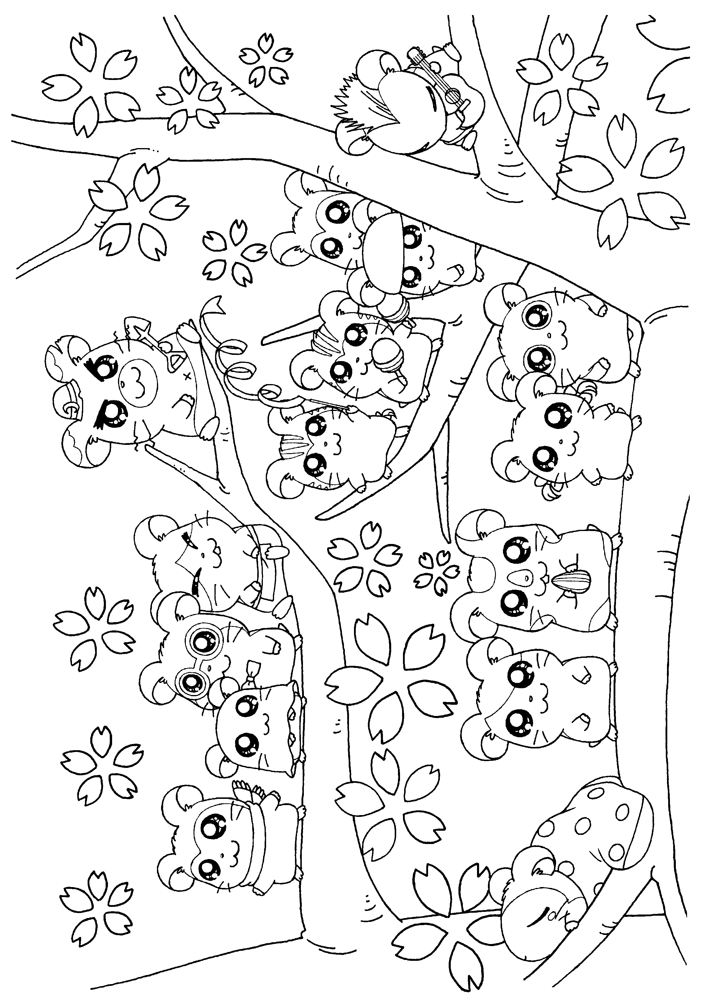 Página para colorir: Hamtaro (desenhos animados) #39905 - Páginas para Colorir Imprimíveis Gratuitamente