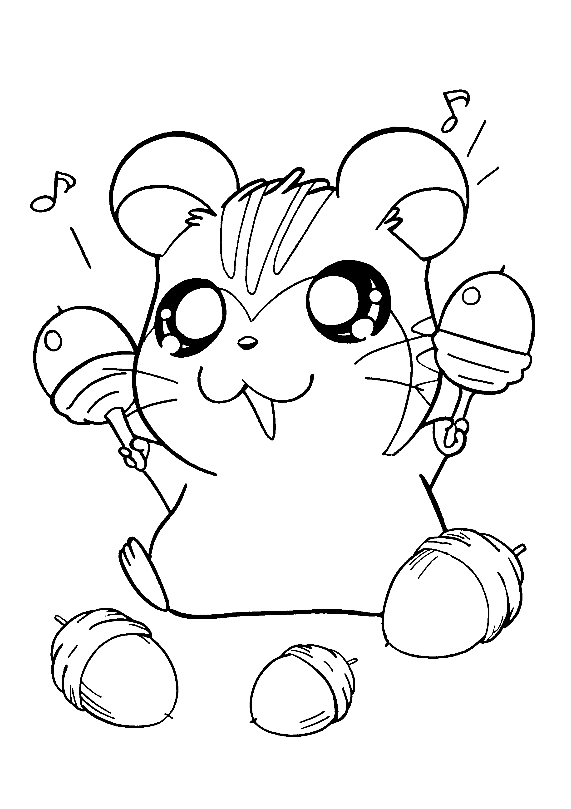 Página para colorir: Hamtaro (desenhos animados) #39931 - Páginas para Colorir Imprimíveis Gratuitamente