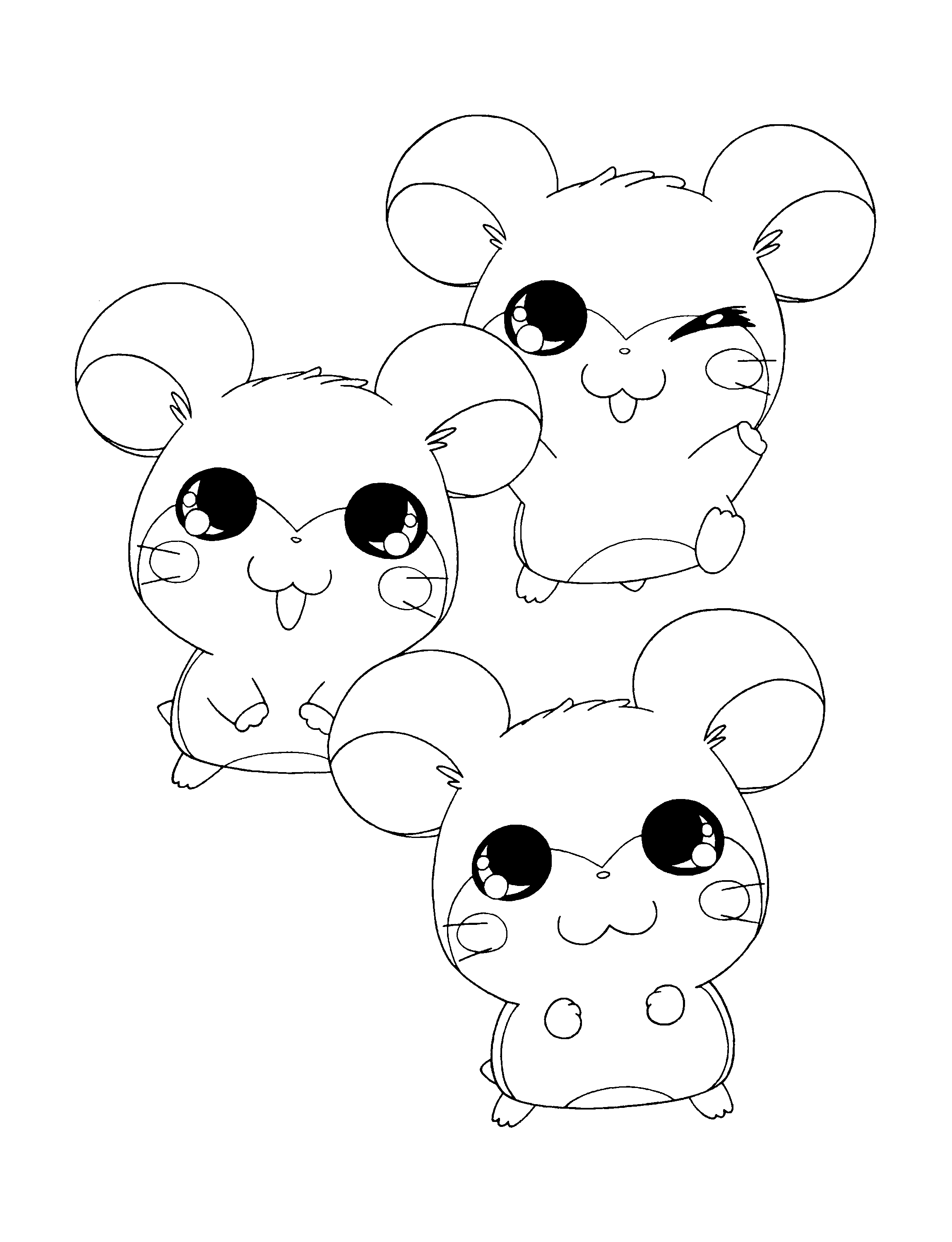 Página para colorir: Hamtaro (desenhos animados) #39939 - Páginas para Colorir Imprimíveis Gratuitamente