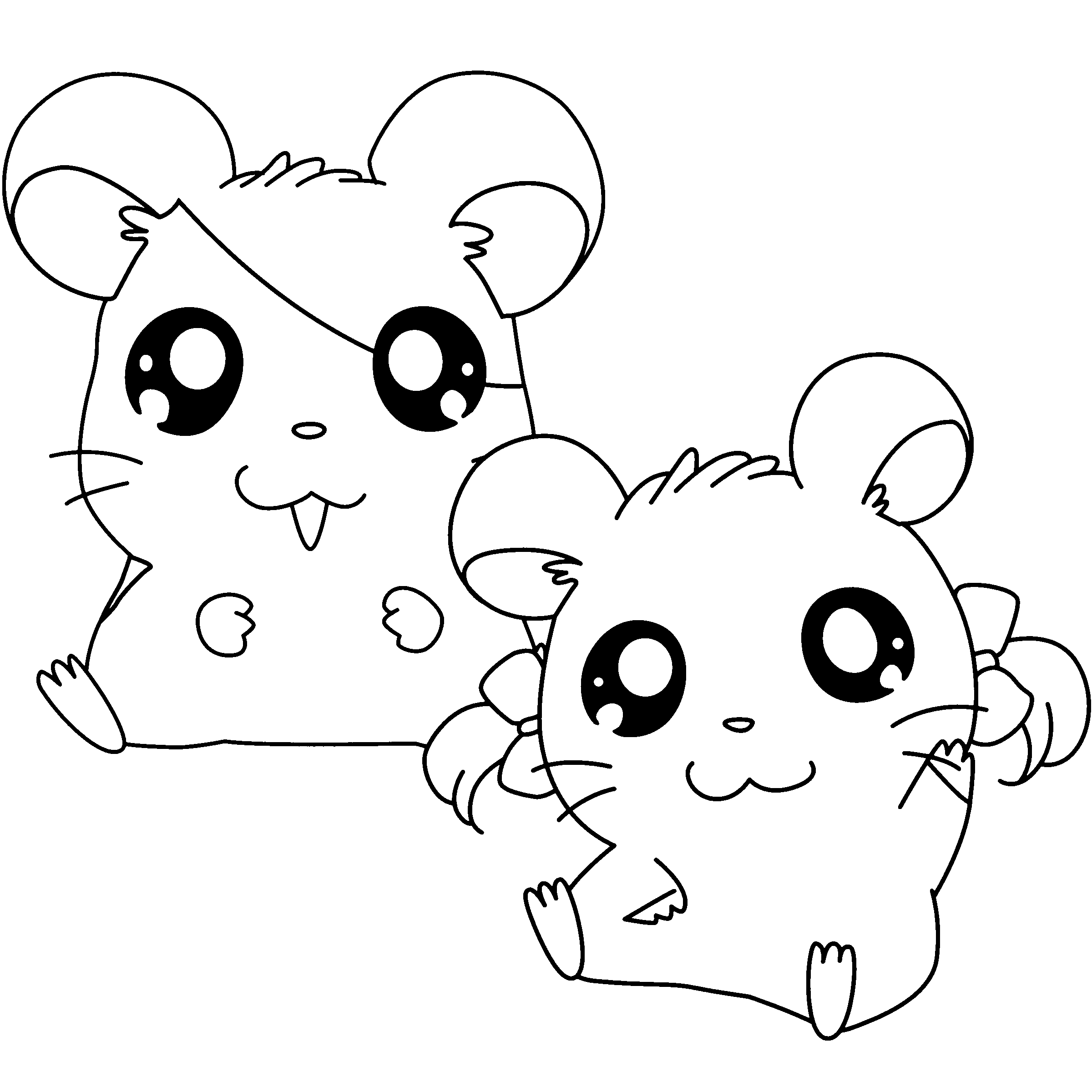 Página para colorir: Hamtaro (desenhos animados) #39956 - Páginas para Colorir Imprimíveis Gratuitamente