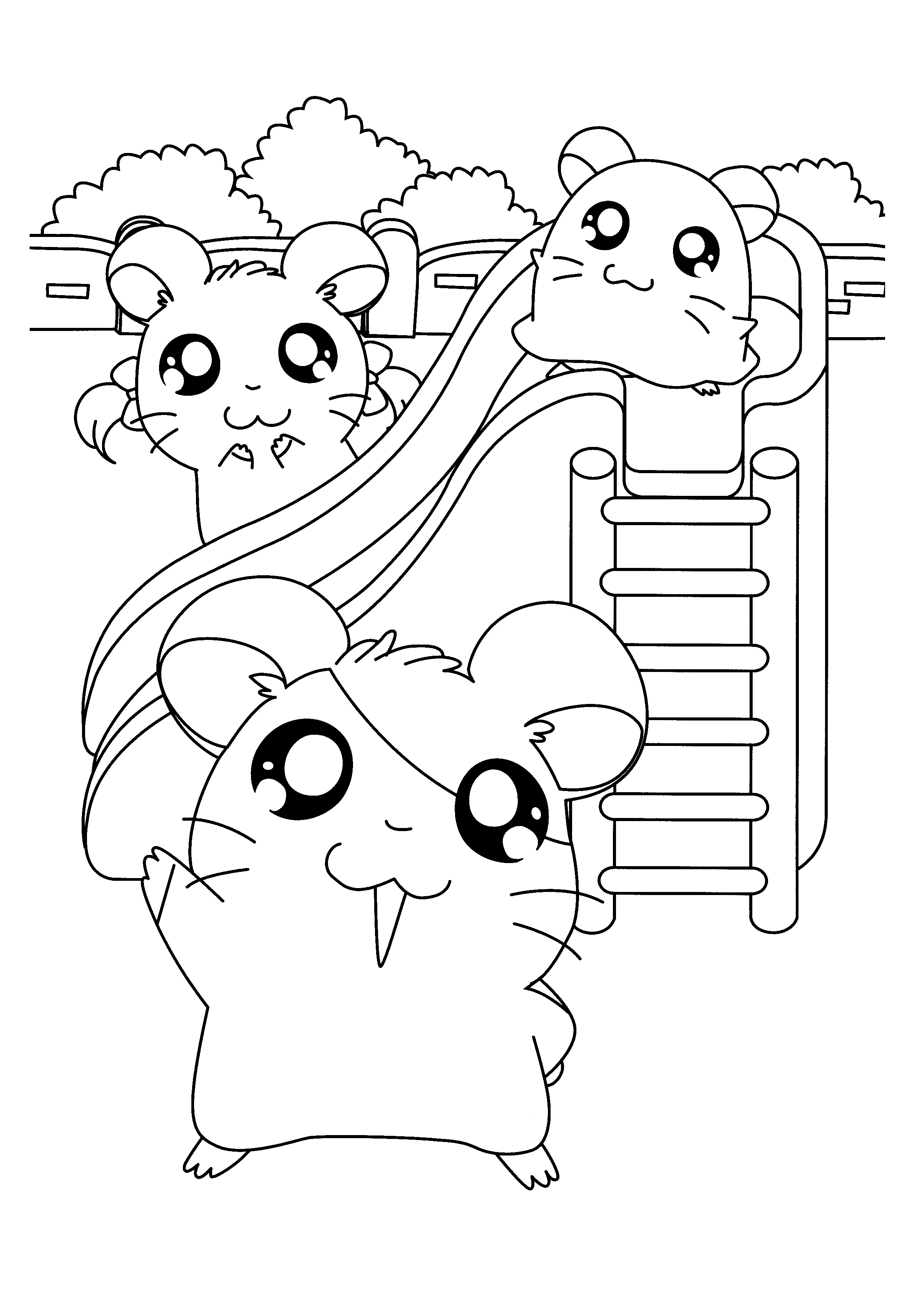 Página para colorir: Hamtaro (desenhos animados) #39962 - Páginas para Colorir Imprimíveis Gratuitamente