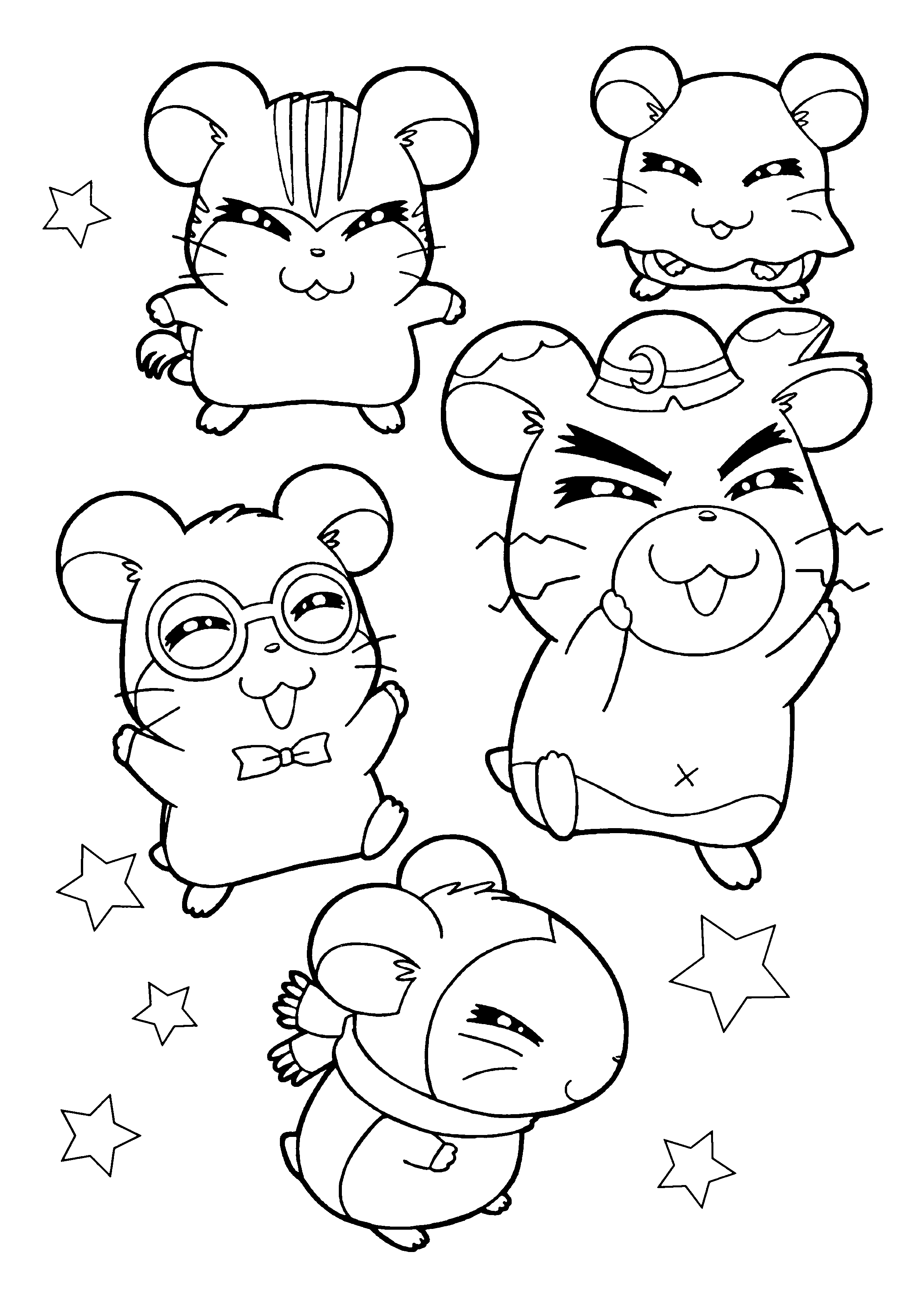 Página para colorir: Hamtaro (desenhos animados) #39966 - Páginas para Colorir Imprimíveis Gratuitamente