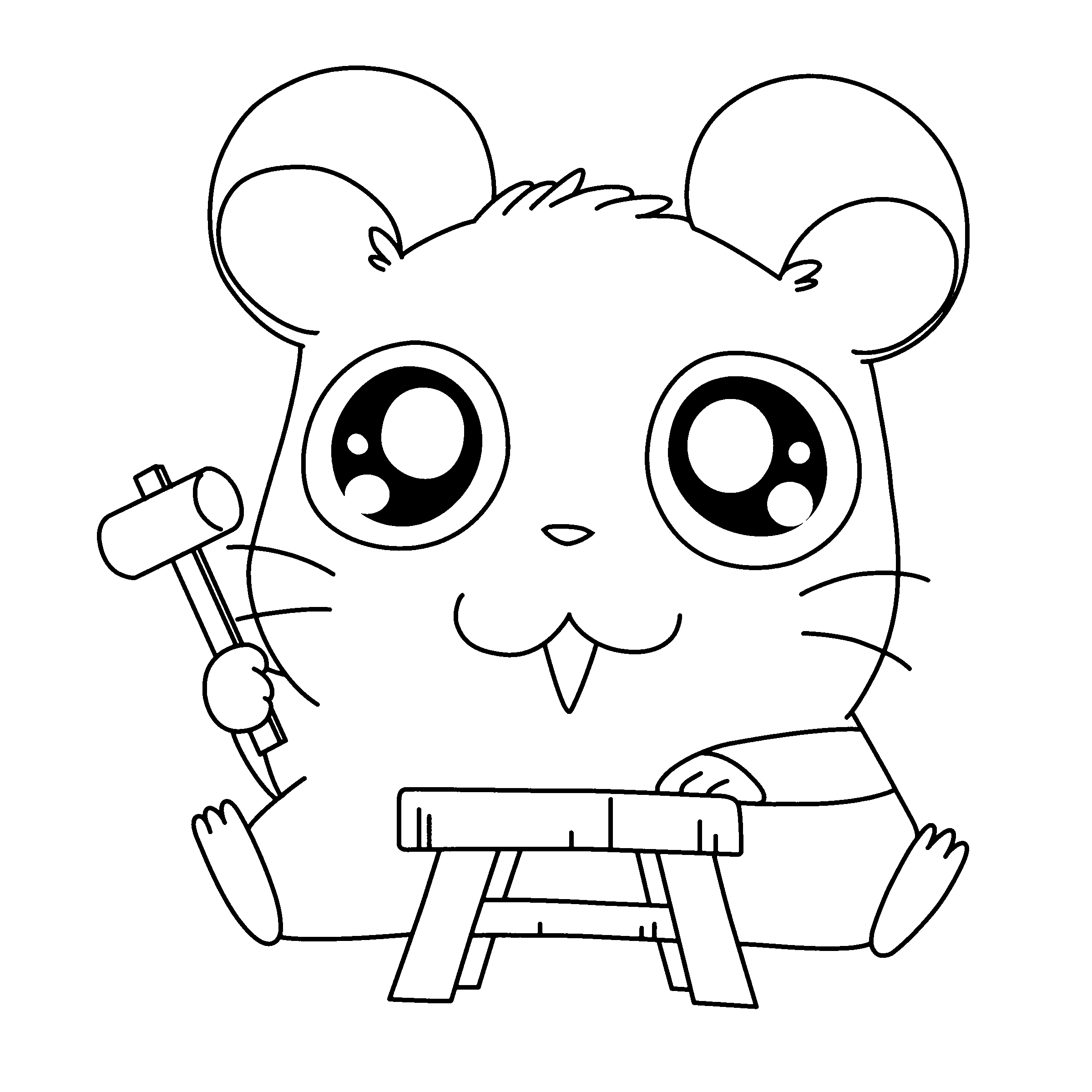 Página para colorir: Hamtaro (desenhos animados) #39979 - Páginas para Colorir Imprimíveis Gratuitamente