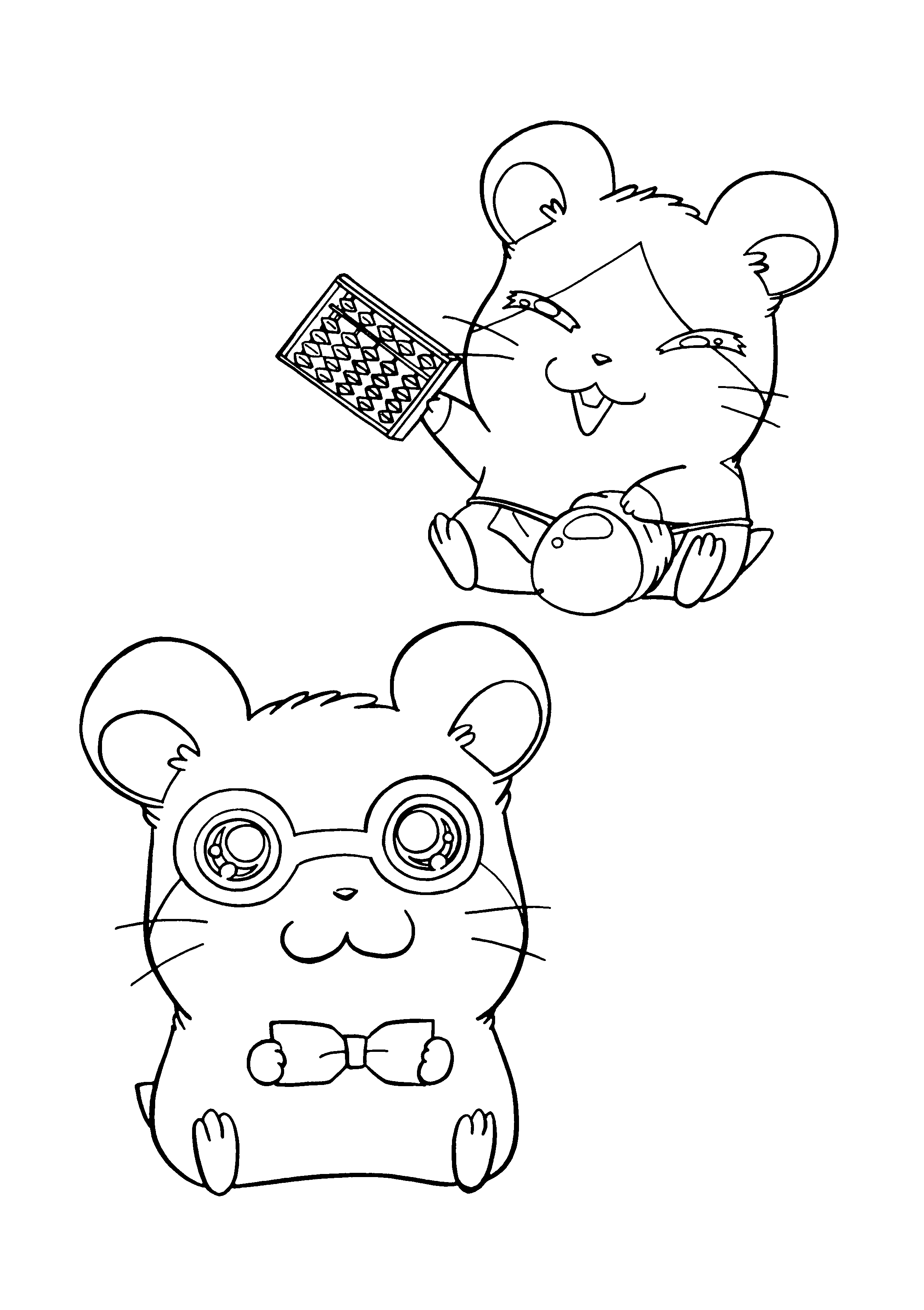 Página para colorir: Hamtaro (desenhos animados) #39989 - Páginas para Colorir Imprimíveis Gratuitamente