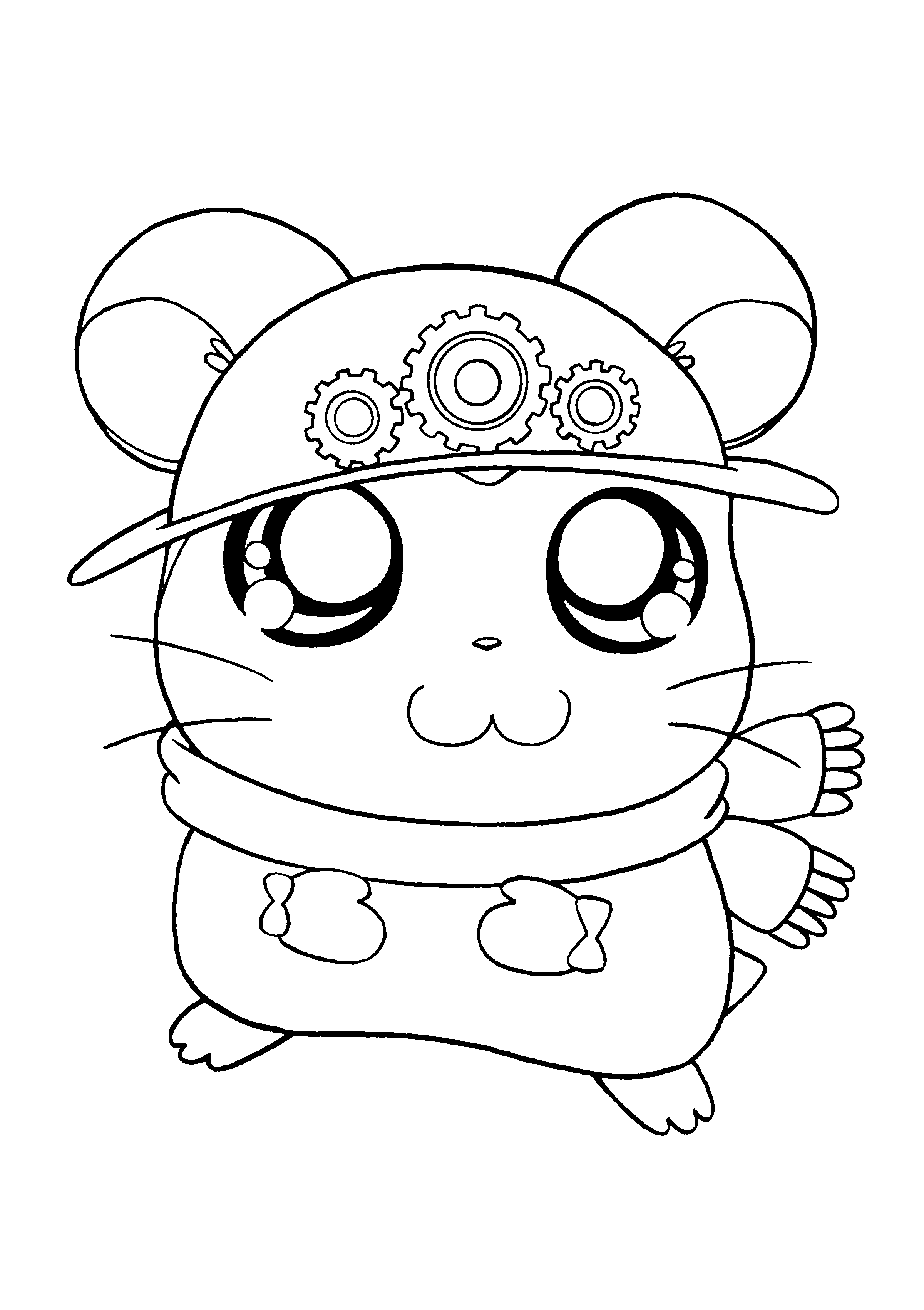 Página para colorir: Hamtaro (desenhos animados) #40006 - Páginas para Colorir Imprimíveis Gratuitamente