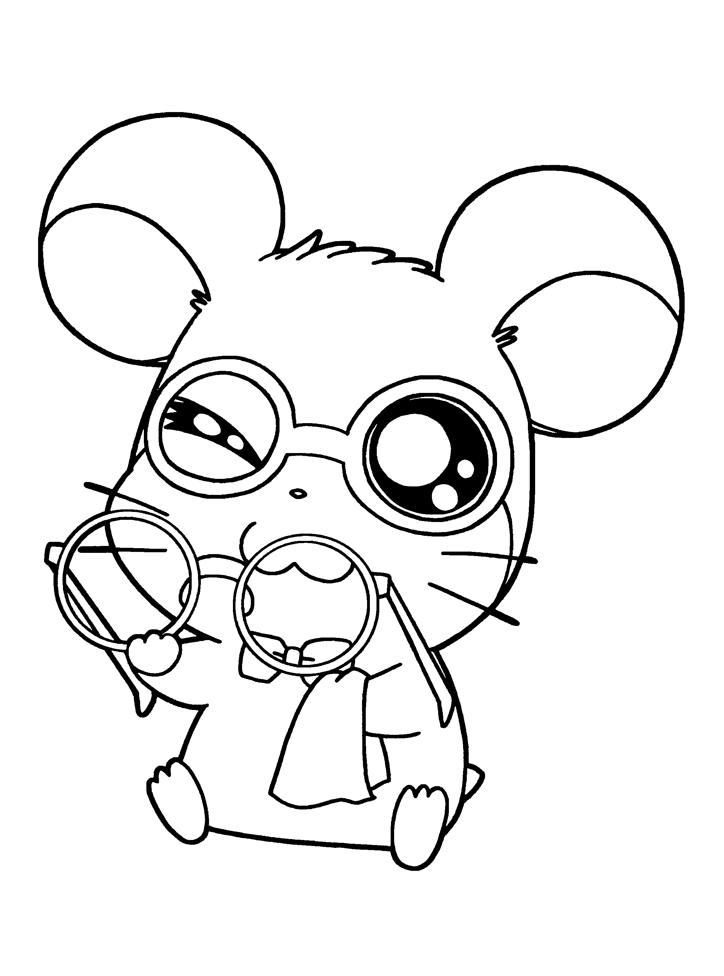 Página para colorir: Hamtaro (desenhos animados) #40007 - Páginas para Colorir Imprimíveis Gratuitamente