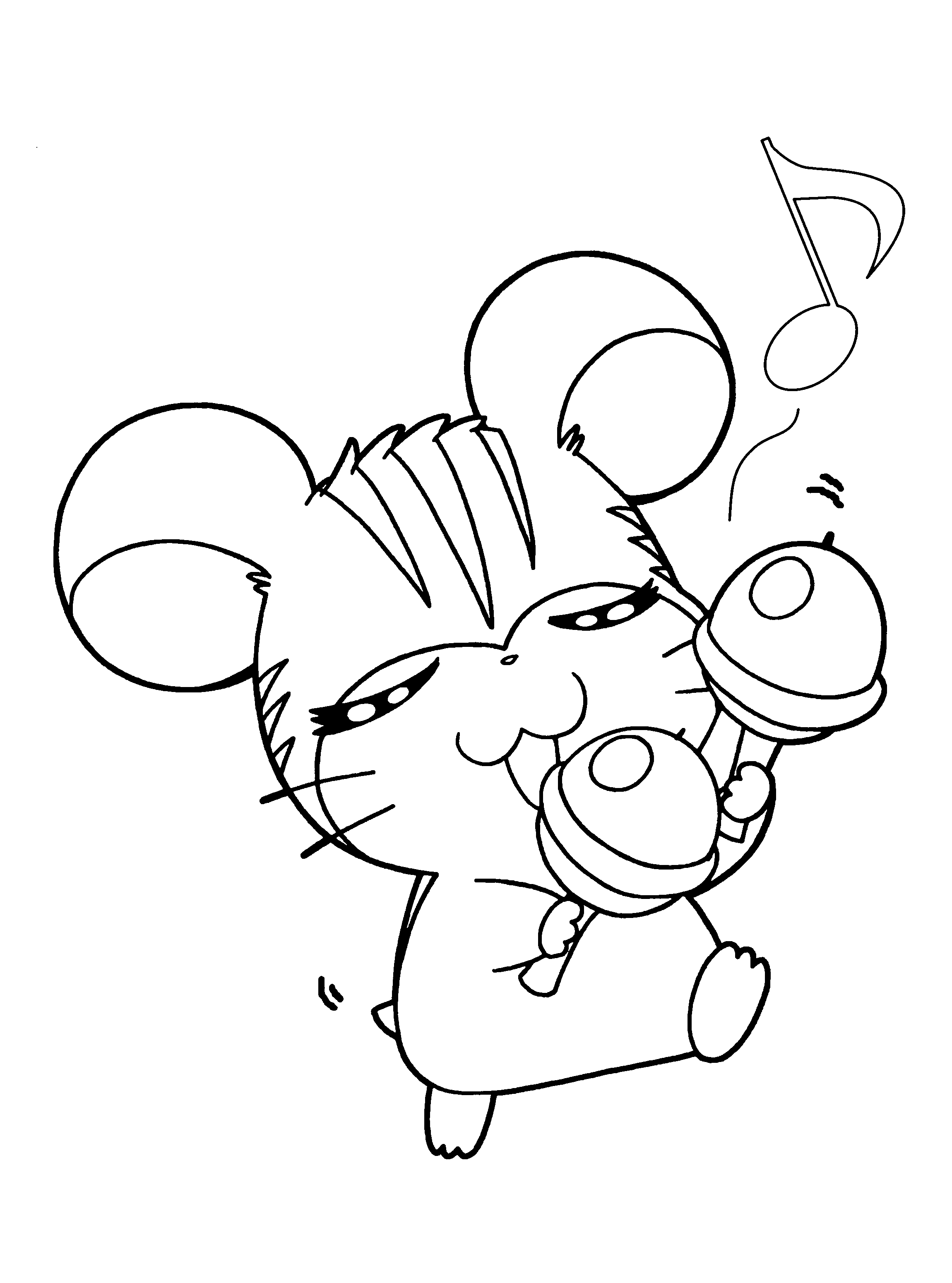 Página para colorir: Hamtaro (desenhos animados) #40012 - Páginas para Colorir Imprimíveis Gratuitamente