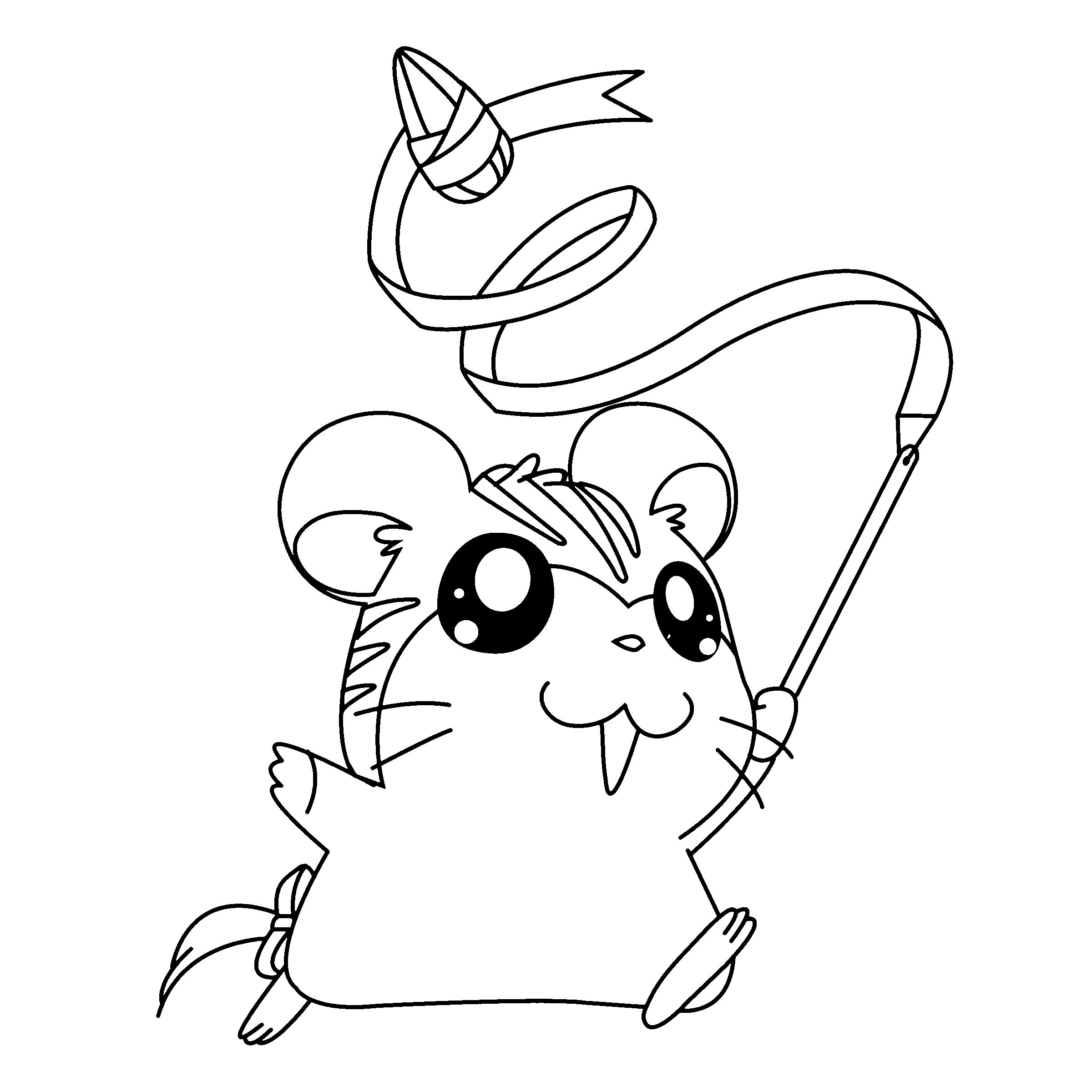 Página para colorir: Hamtaro (desenhos animados) #40026 - Páginas para Colorir Imprimíveis Gratuitamente