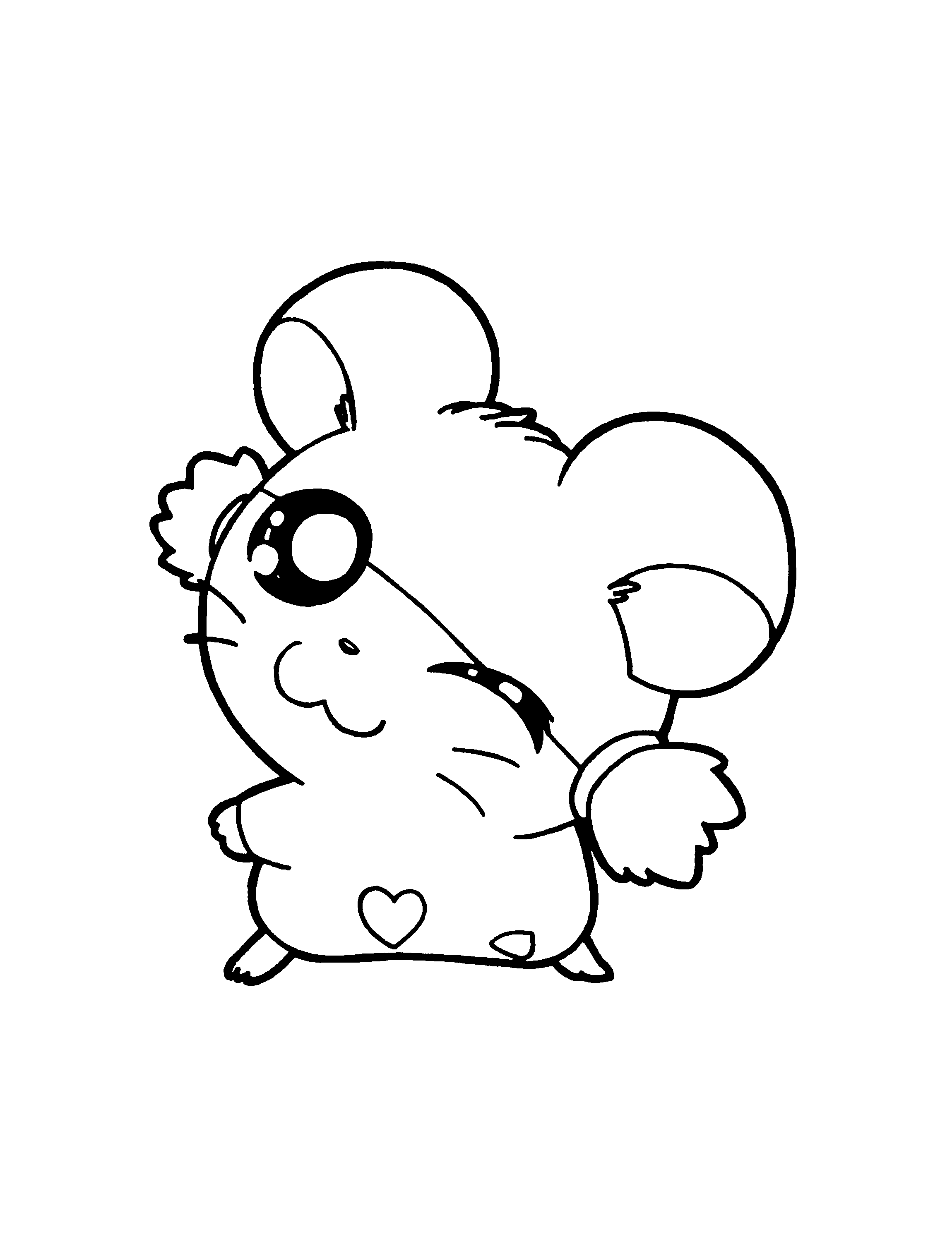 Página para colorir: Hamtaro (desenhos animados) #40035 - Páginas para Colorir Imprimíveis Gratuitamente