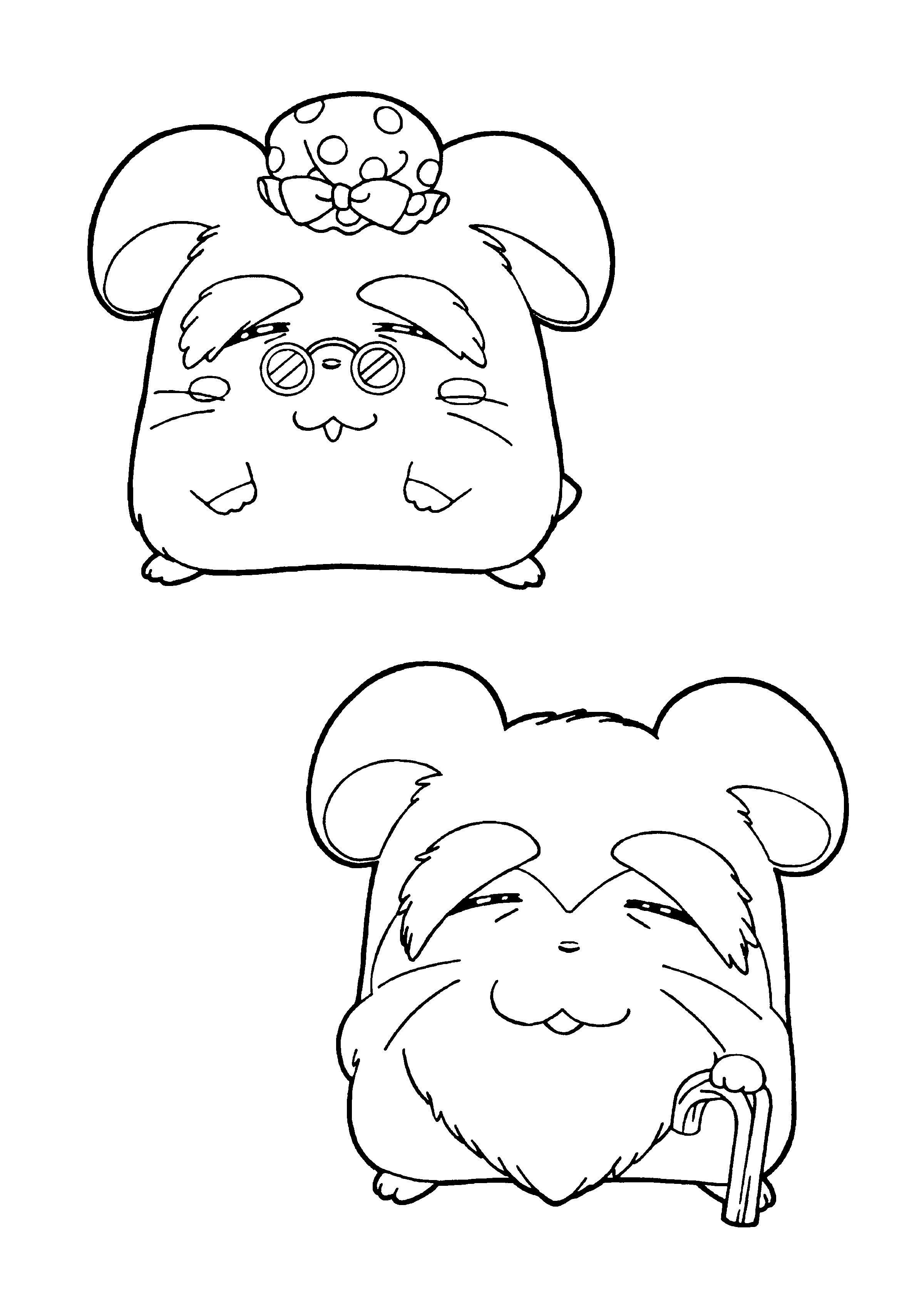 Página para colorir: Hamtaro (desenhos animados) #40040 - Páginas para Colorir Imprimíveis Gratuitamente