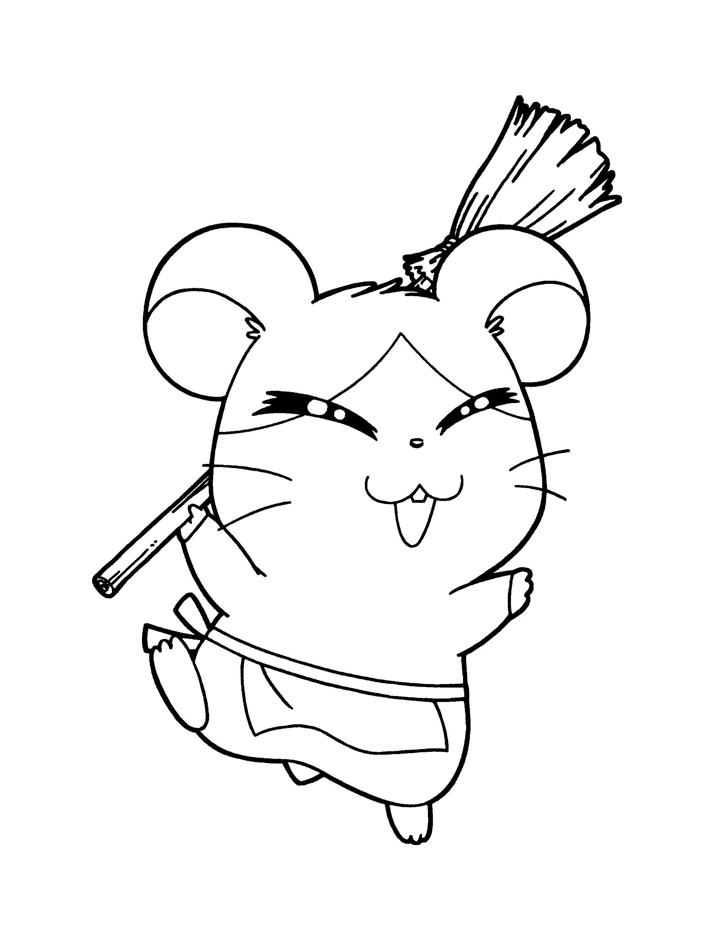 Página para colorir: Hamtaro (desenhos animados) #40041 - Páginas para Colorir Imprimíveis Gratuitamente