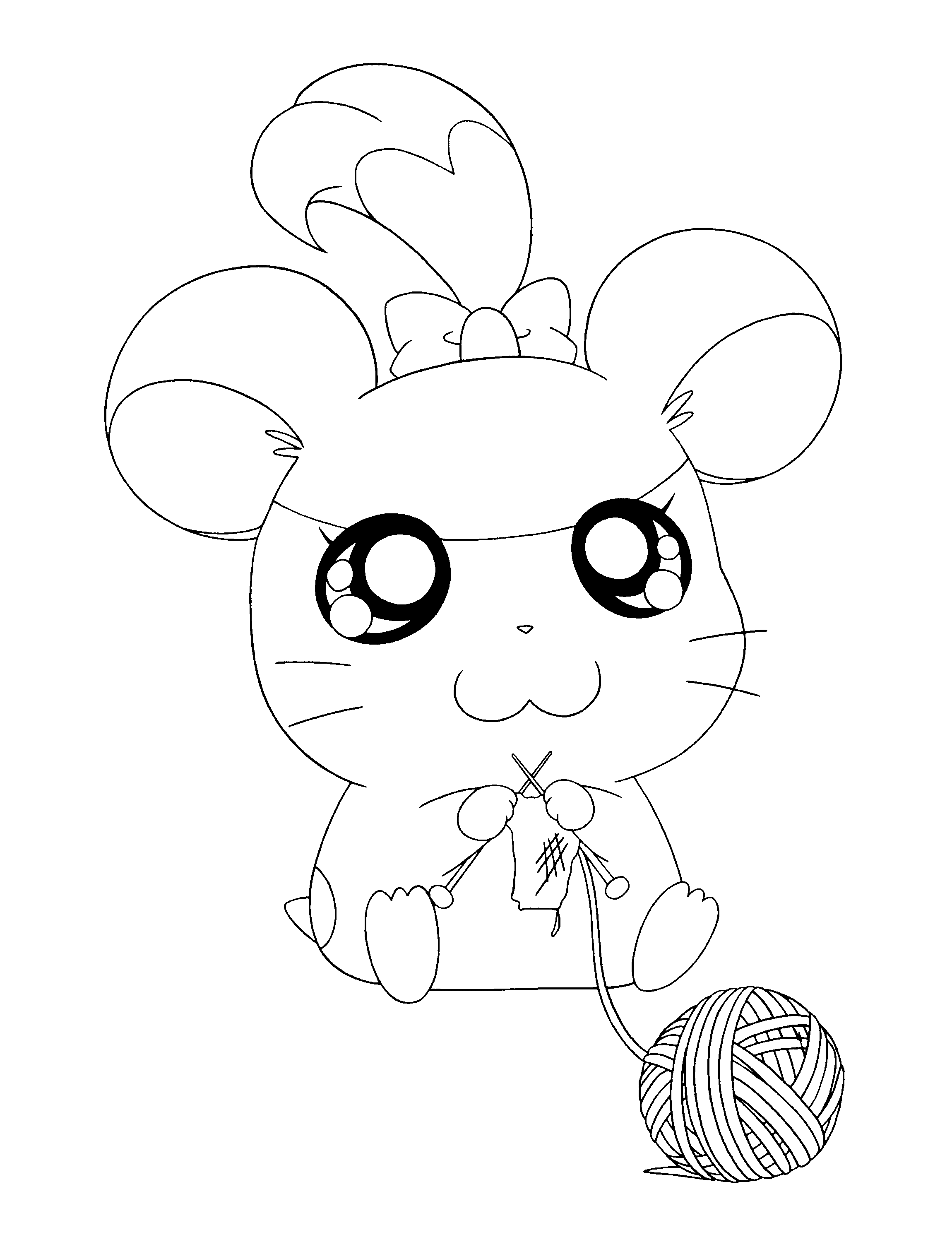 Página para colorir: Hamtaro (desenhos animados) #40043 - Páginas para Colorir Imprimíveis Gratuitamente