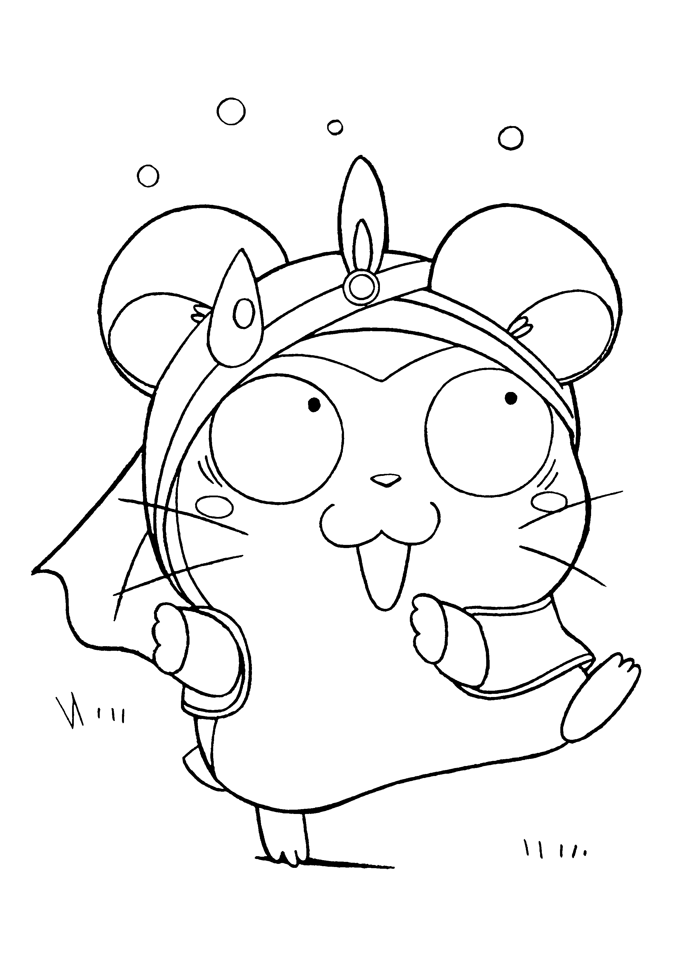 Página para colorir: Hamtaro (desenhos animados) #40046 - Páginas para Colorir Imprimíveis Gratuitamente