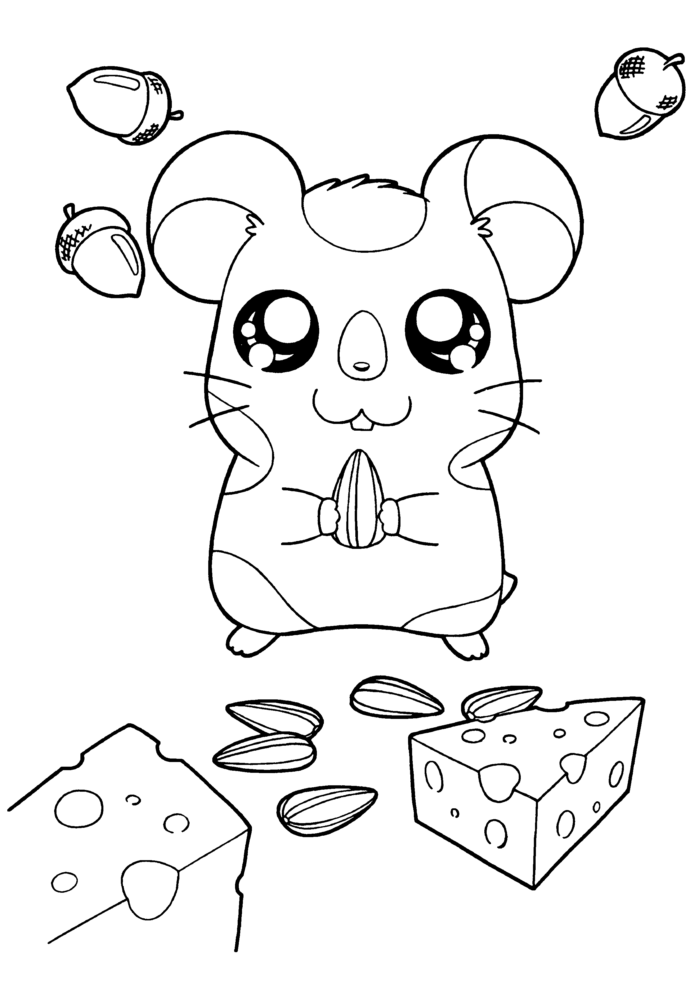 Página para colorir: Hamtaro (desenhos animados) #40048 - Páginas para Colorir Imprimíveis Gratuitamente