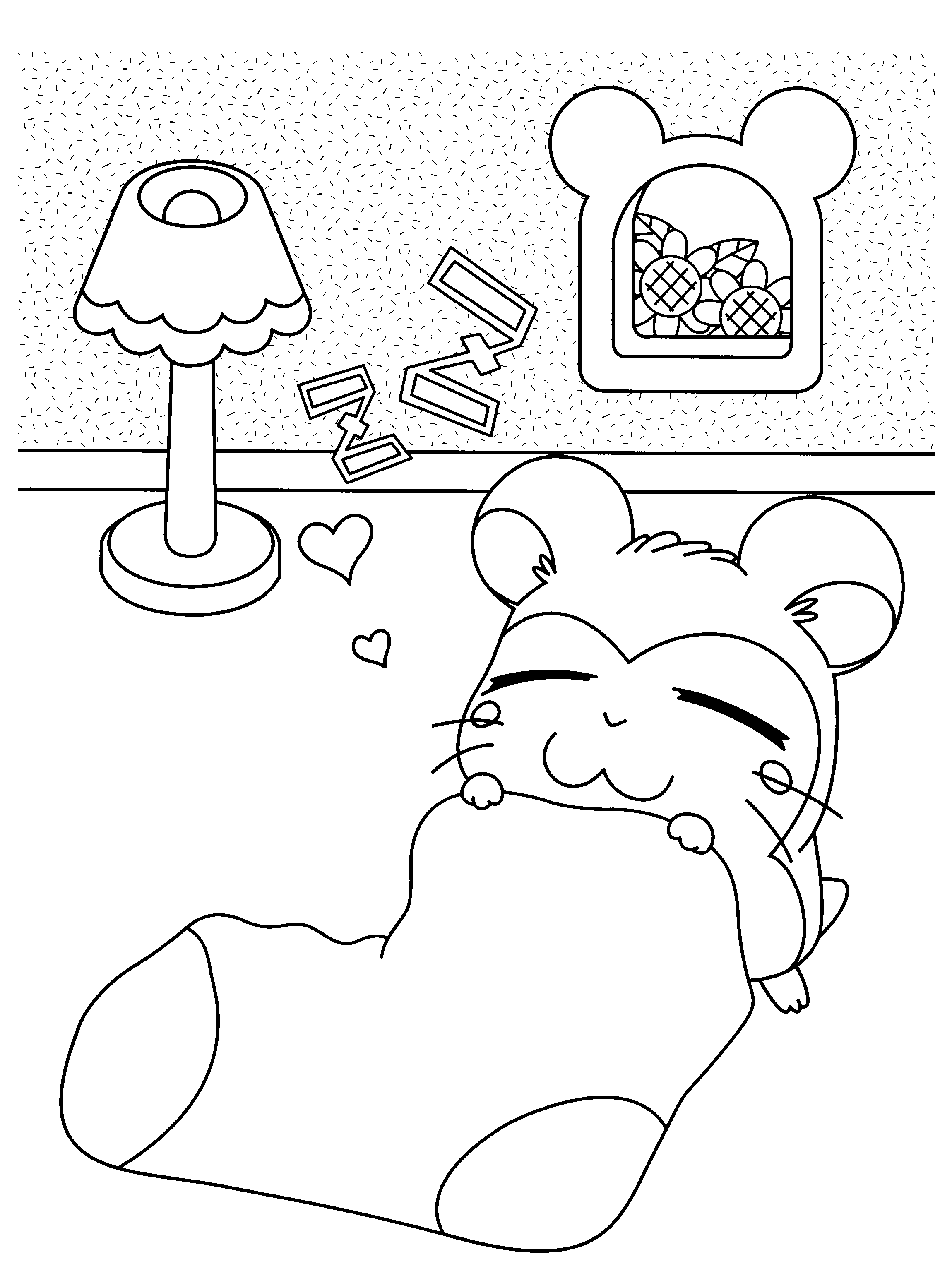 Página para colorir: Hamtaro (desenhos animados) #40050 - Páginas para Colorir Imprimíveis Gratuitamente