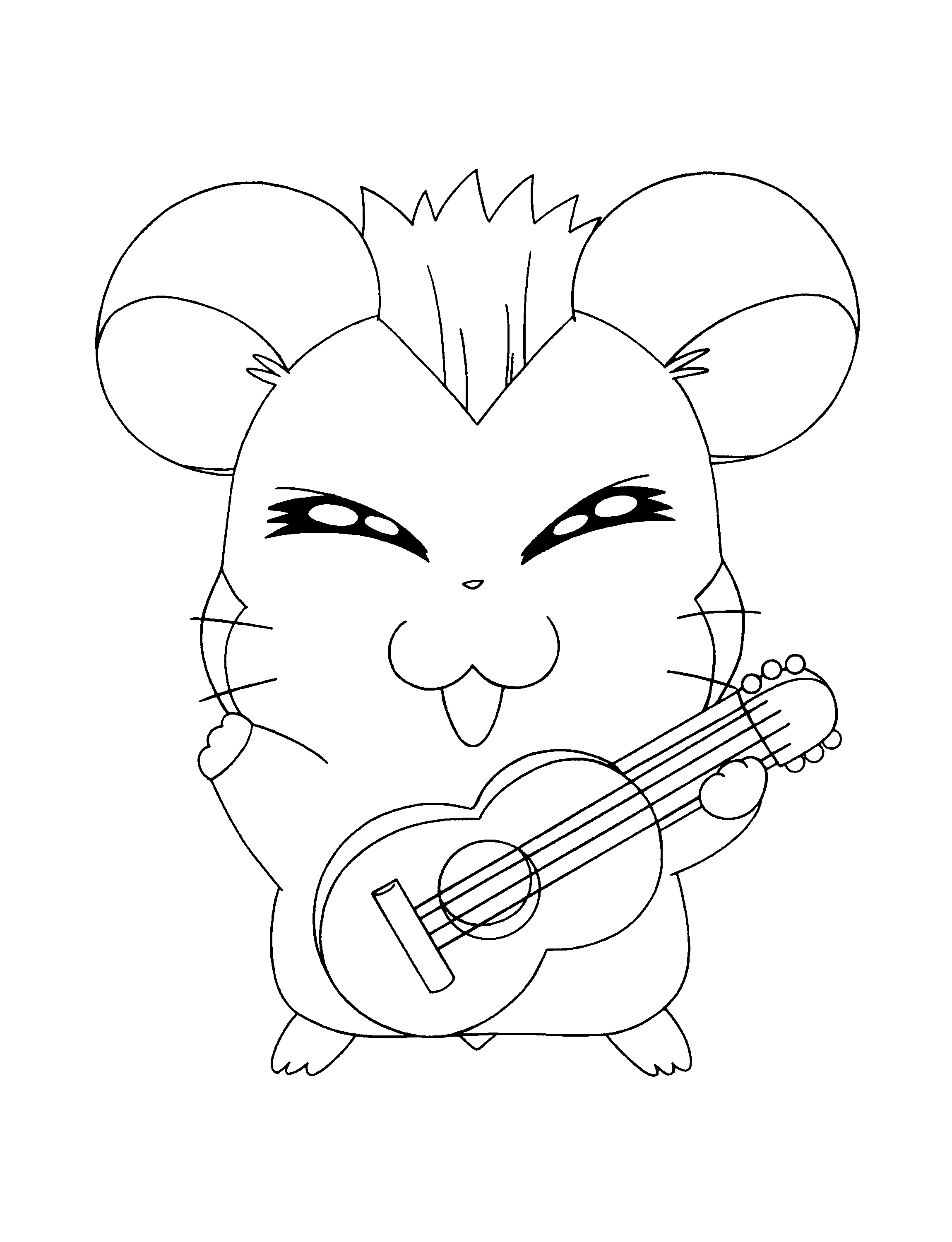 Página para colorir: Hamtaro (desenhos animados) #40057 - Páginas para Colorir Imprimíveis Gratuitamente