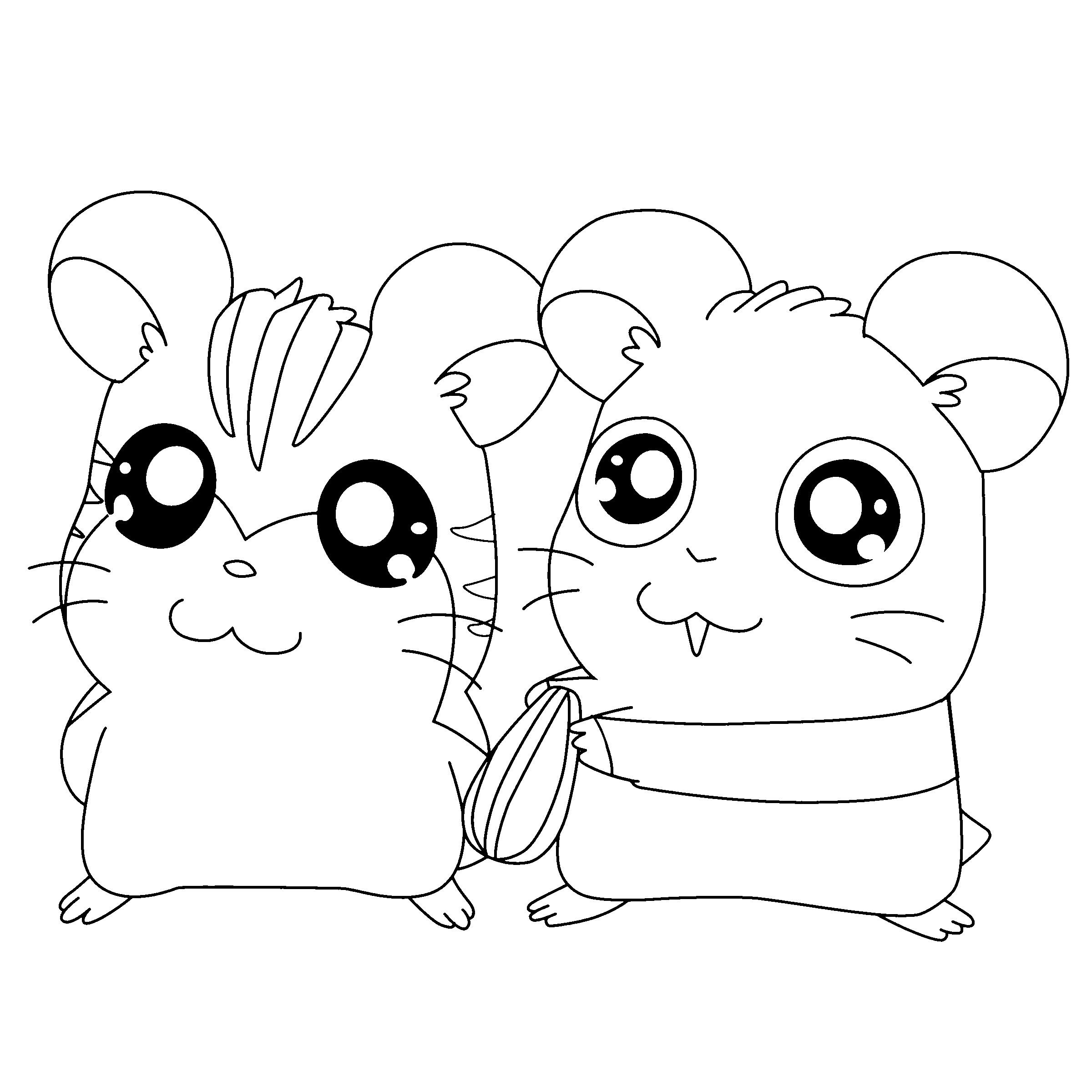 Página para colorir: Hamtaro (desenhos animados) #40058 - Páginas para Colorir Imprimíveis Gratuitamente