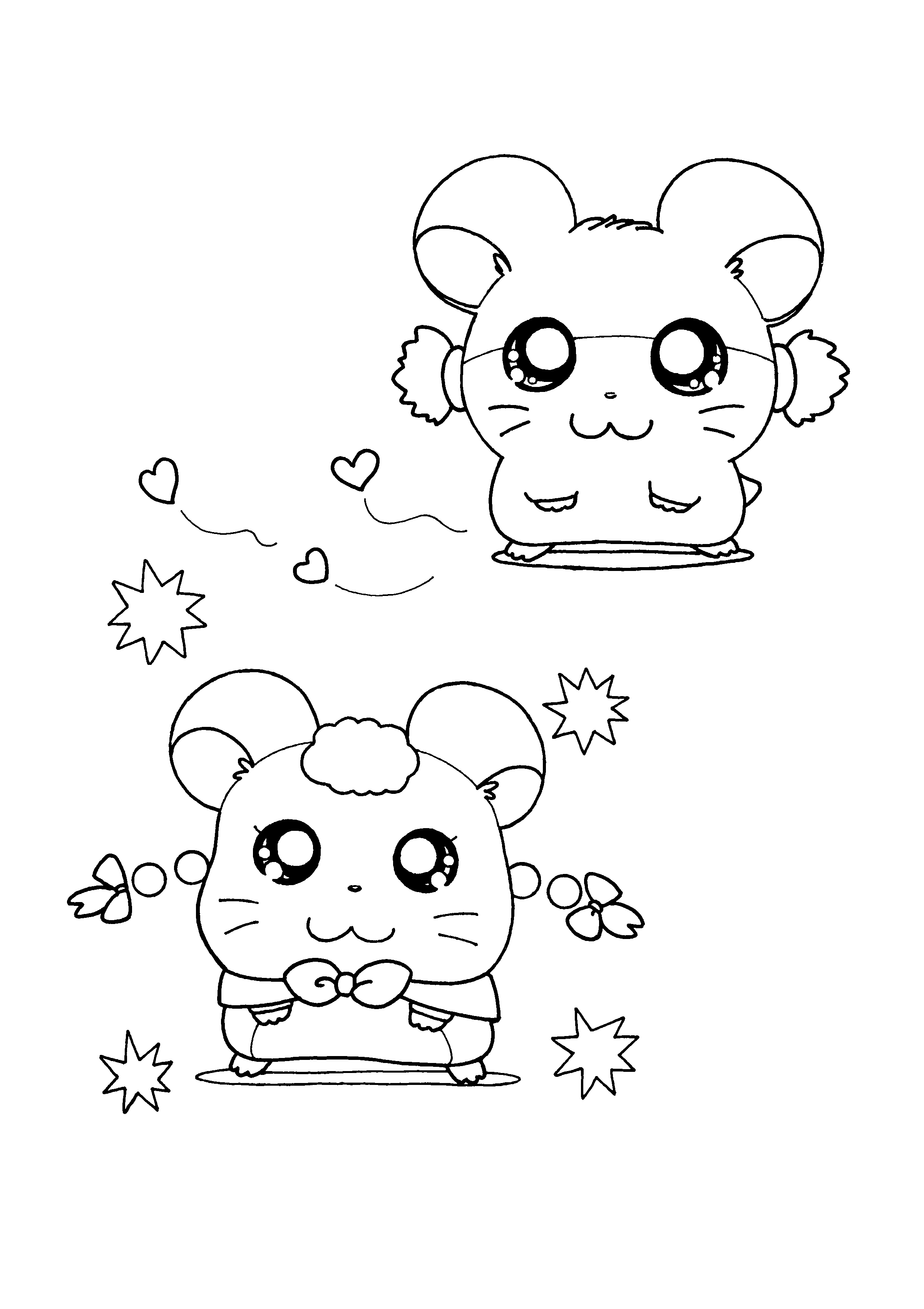 Página para colorir: Hamtaro (desenhos animados) #40062 - Páginas para Colorir Imprimíveis Gratuitamente