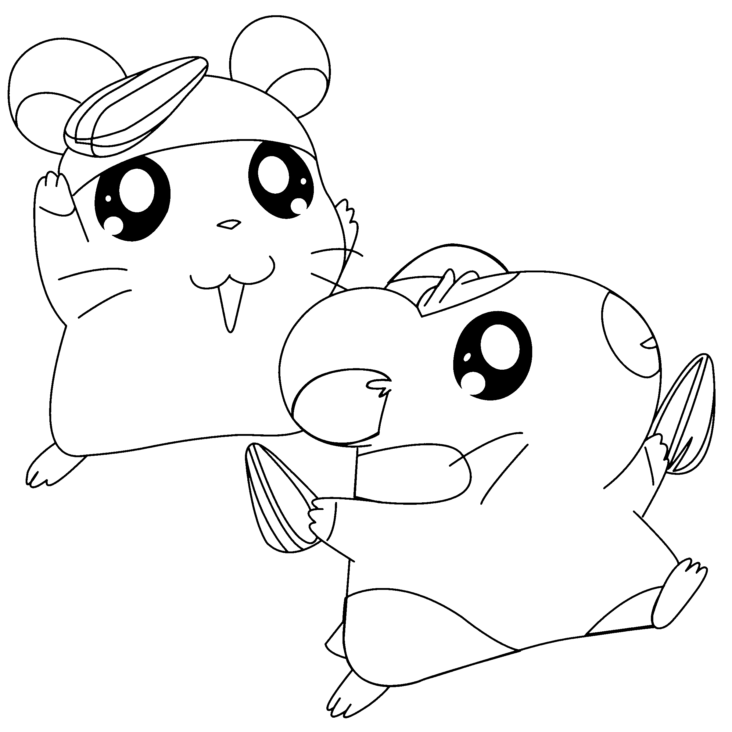 Página para colorir: Hamtaro (desenhos animados) #40063 - Páginas para Colorir Imprimíveis Gratuitamente