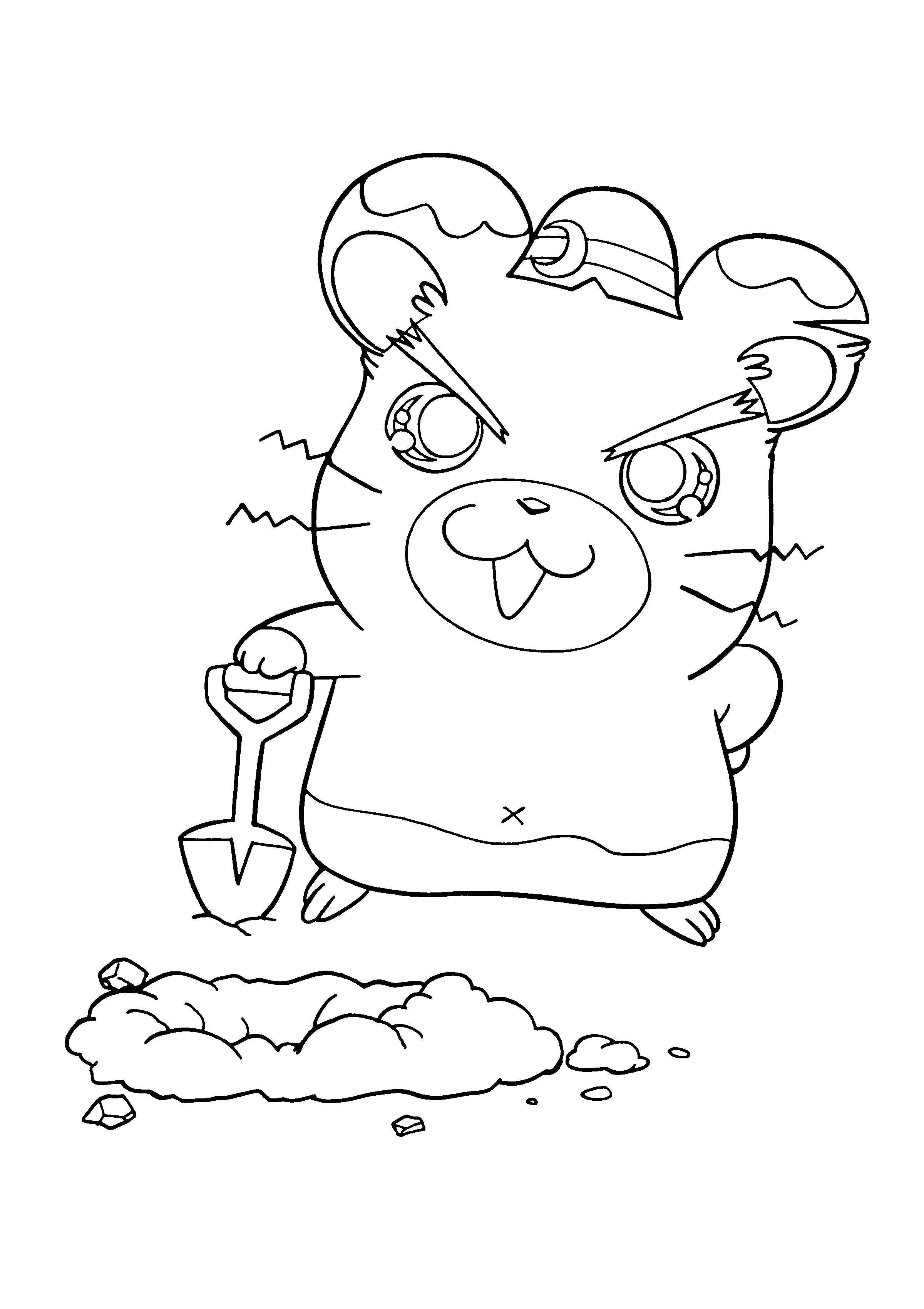 Página para colorir: Hamtaro (desenhos animados) #40066 - Páginas para Colorir Imprimíveis Gratuitamente