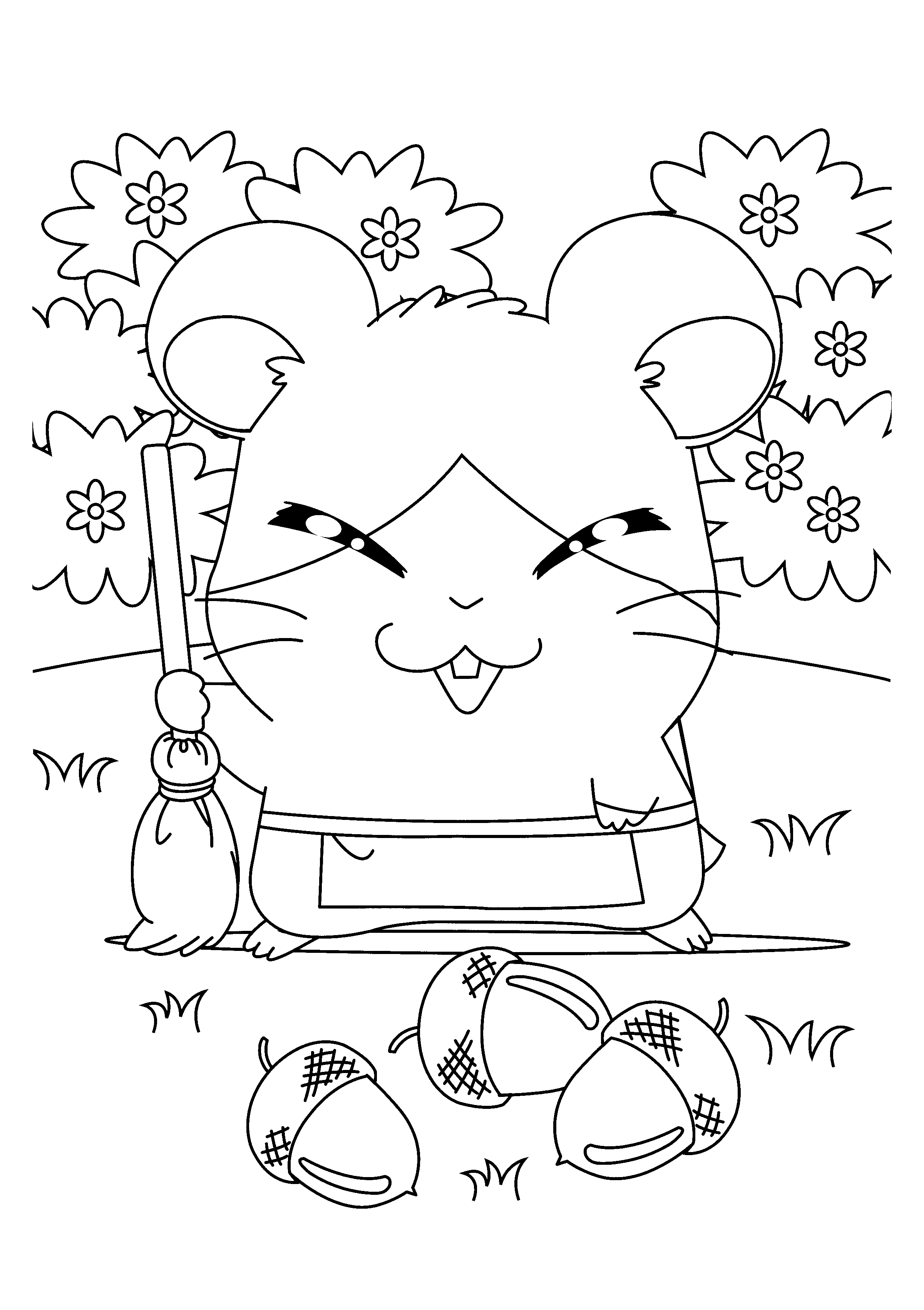 Página para colorir: Hamtaro (desenhos animados) #40071 - Páginas para Colorir Imprimíveis Gratuitamente