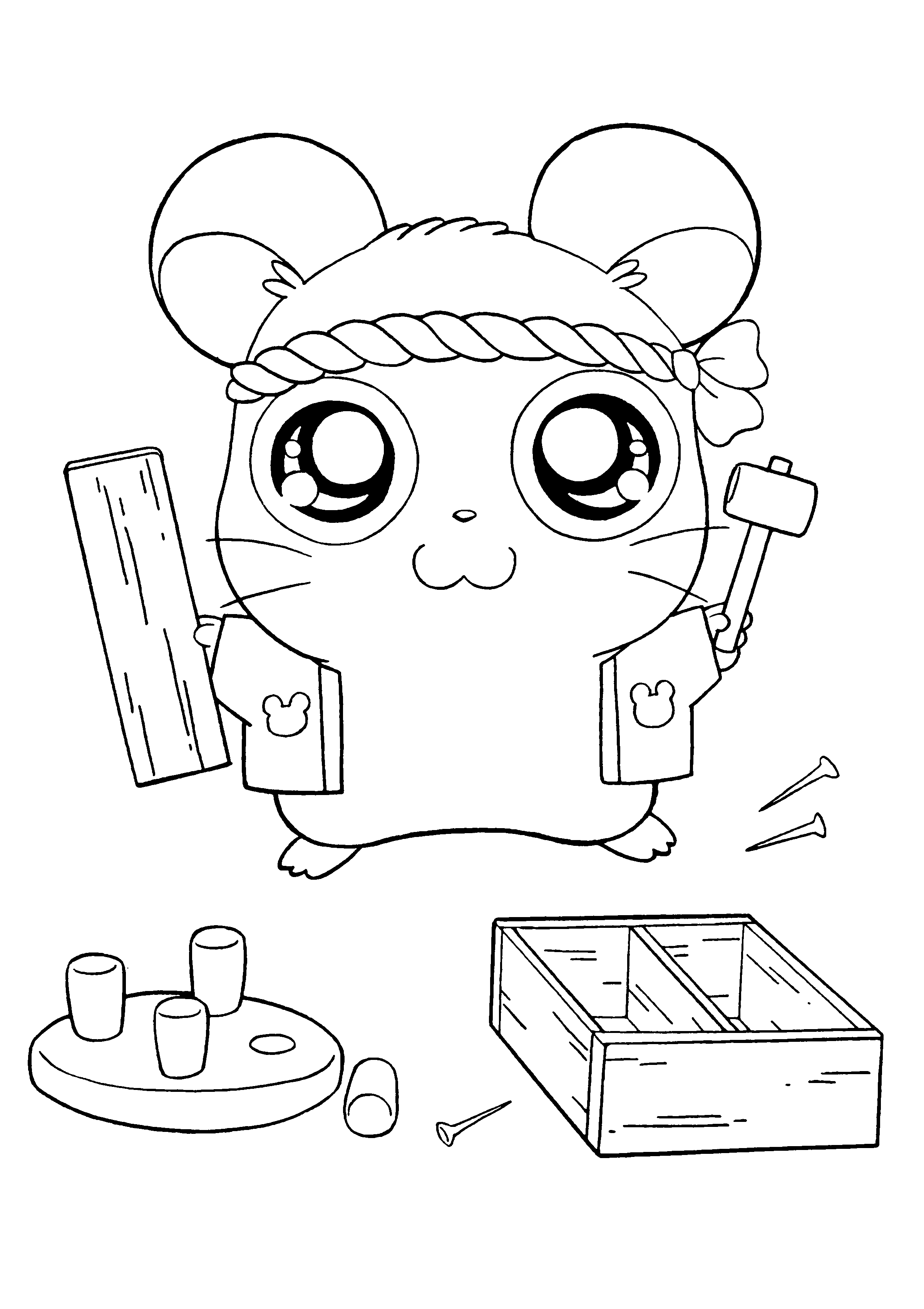 Página para colorir: Hamtaro (desenhos animados) #40086 - Páginas para Colorir Imprimíveis Gratuitamente