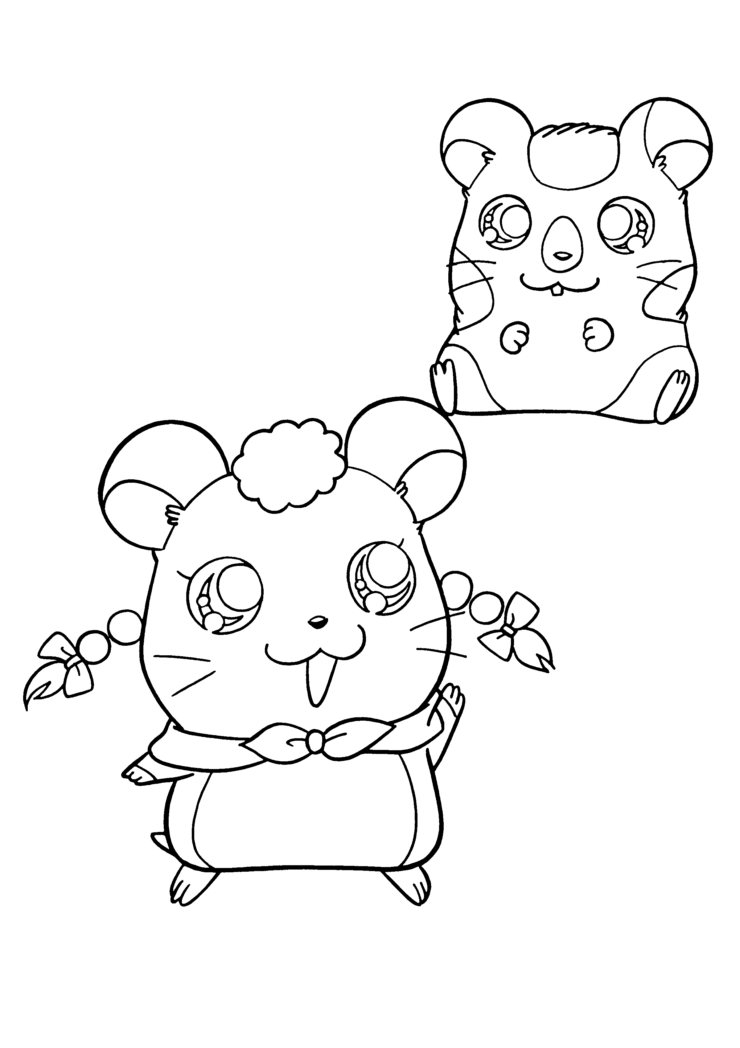 Página para colorir: Hamtaro (desenhos animados) #40090 - Páginas para Colorir Imprimíveis Gratuitamente