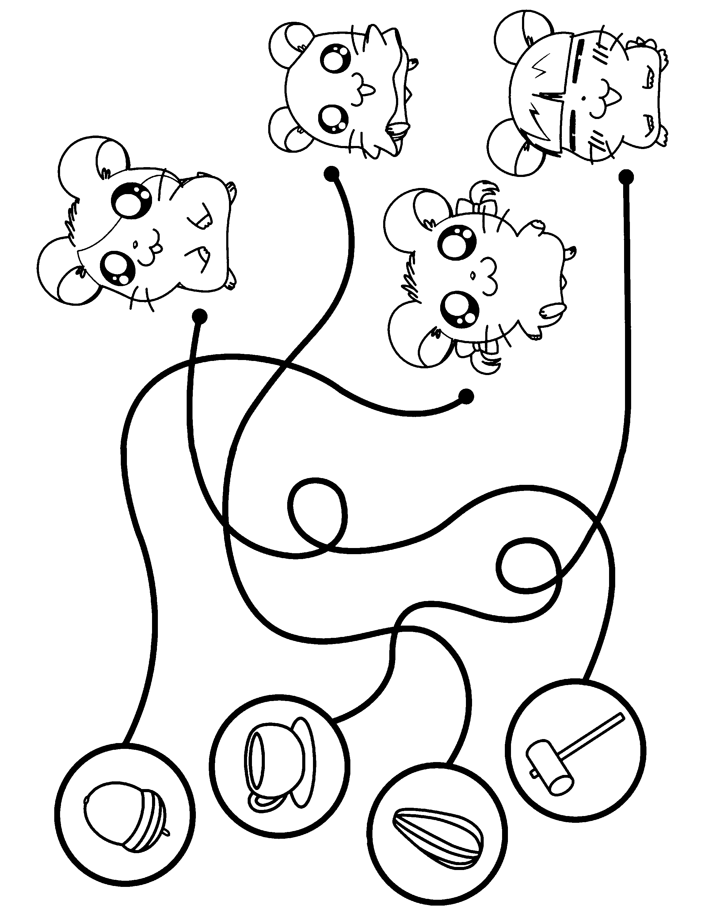 Página para colorir: Hamtaro (desenhos animados) #40093 - Páginas para Colorir Imprimíveis Gratuitamente