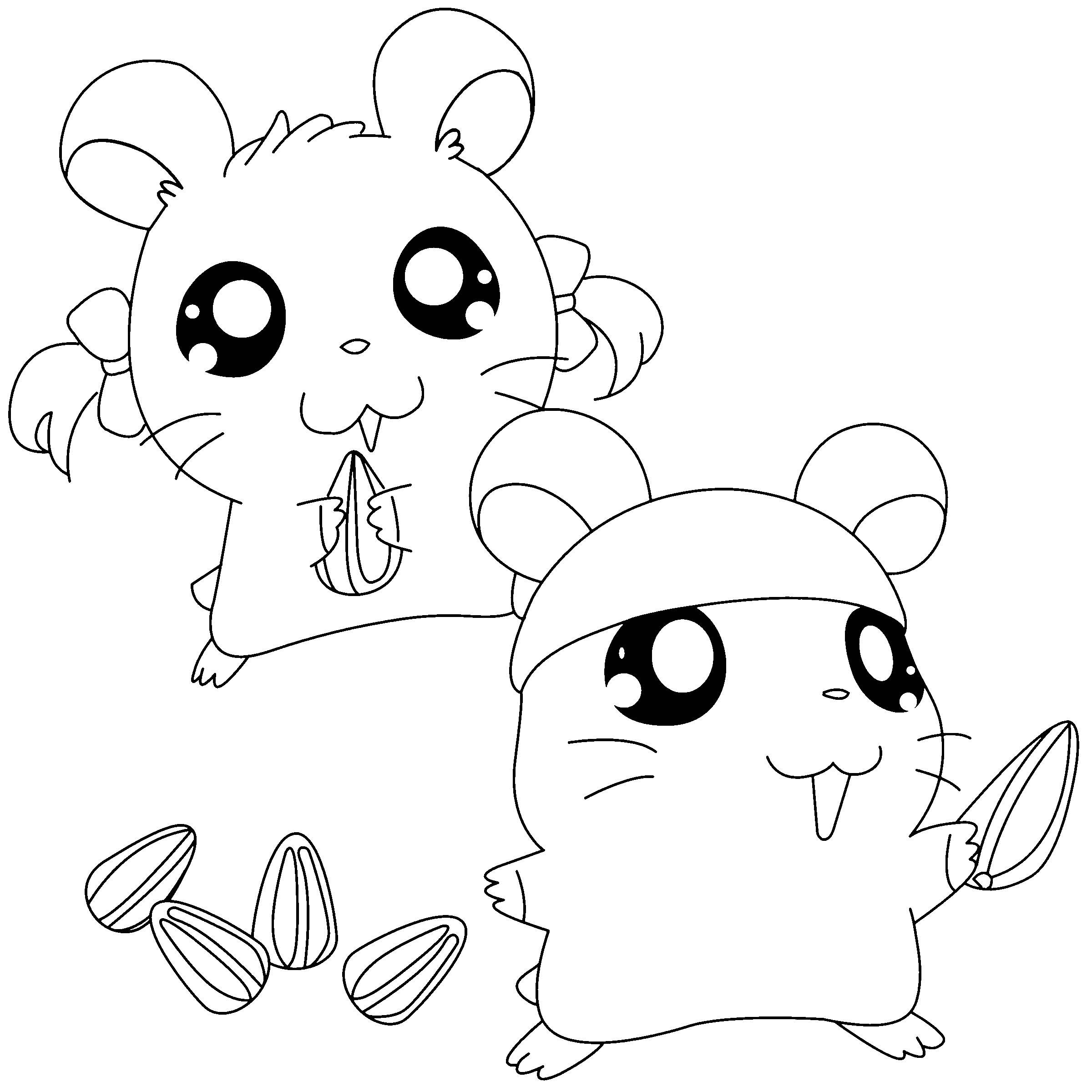 Página para colorir: Hamtaro (desenhos animados) #40100 - Páginas para Colorir Imprimíveis Gratuitamente