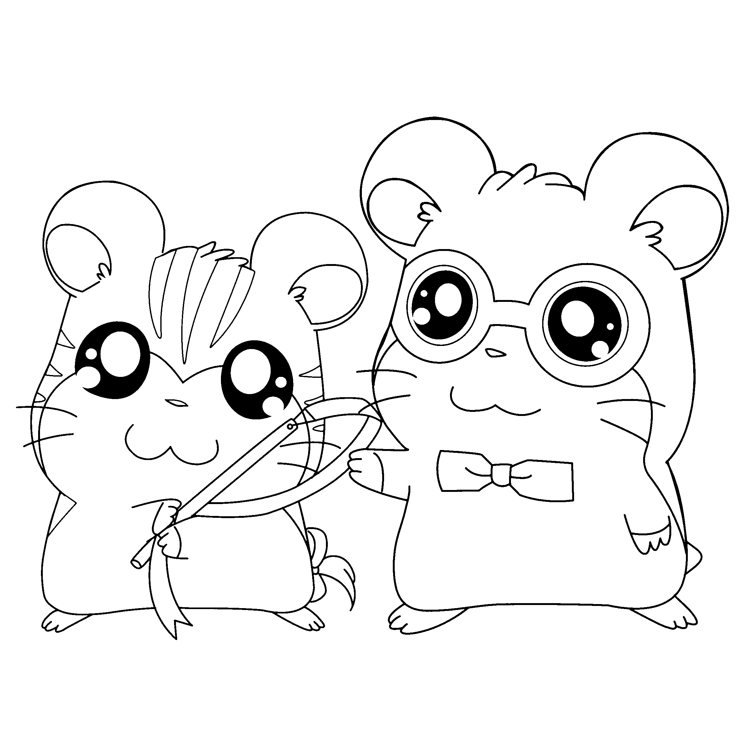 Página para colorir: Hamtaro (desenhos animados) #40105 - Páginas para Colorir Imprimíveis Gratuitamente