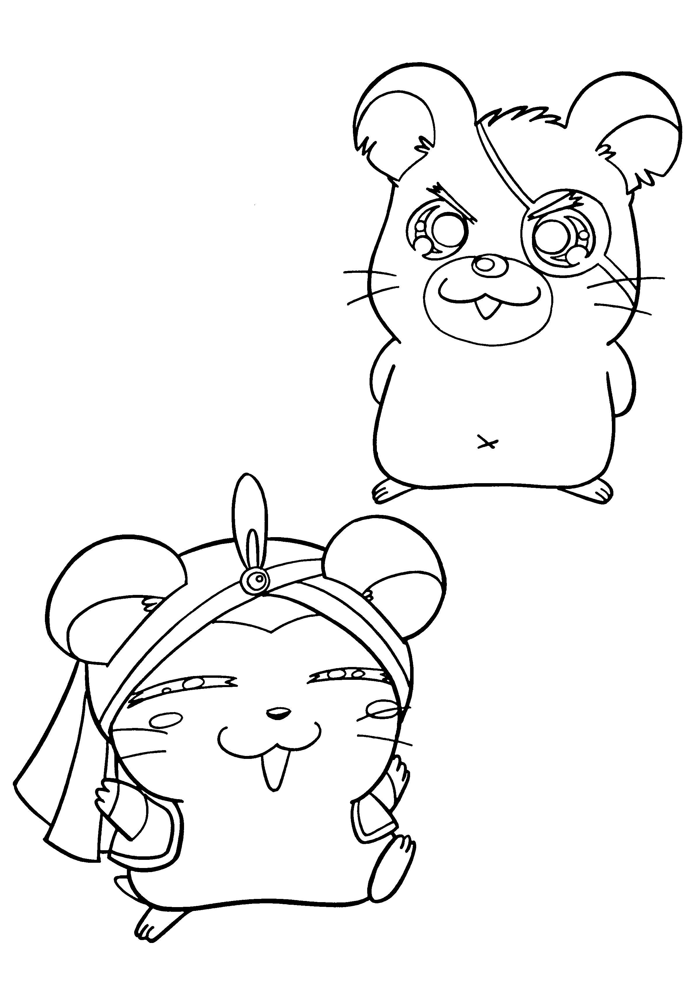 Página para colorir: Hamtaro (desenhos animados) #40106 - Páginas para Colorir Imprimíveis Gratuitamente