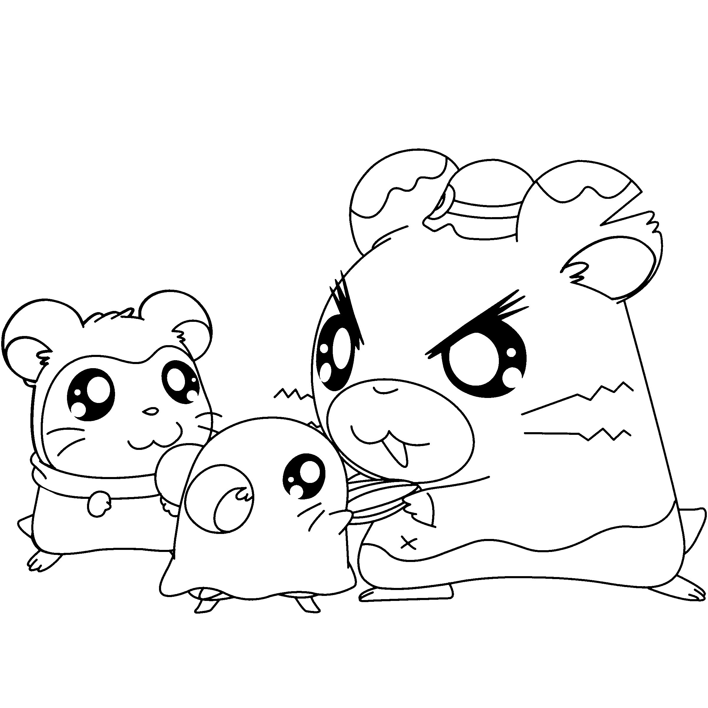 Página para colorir: Hamtaro (desenhos animados) #40110 - Páginas para Colorir Imprimíveis Gratuitamente