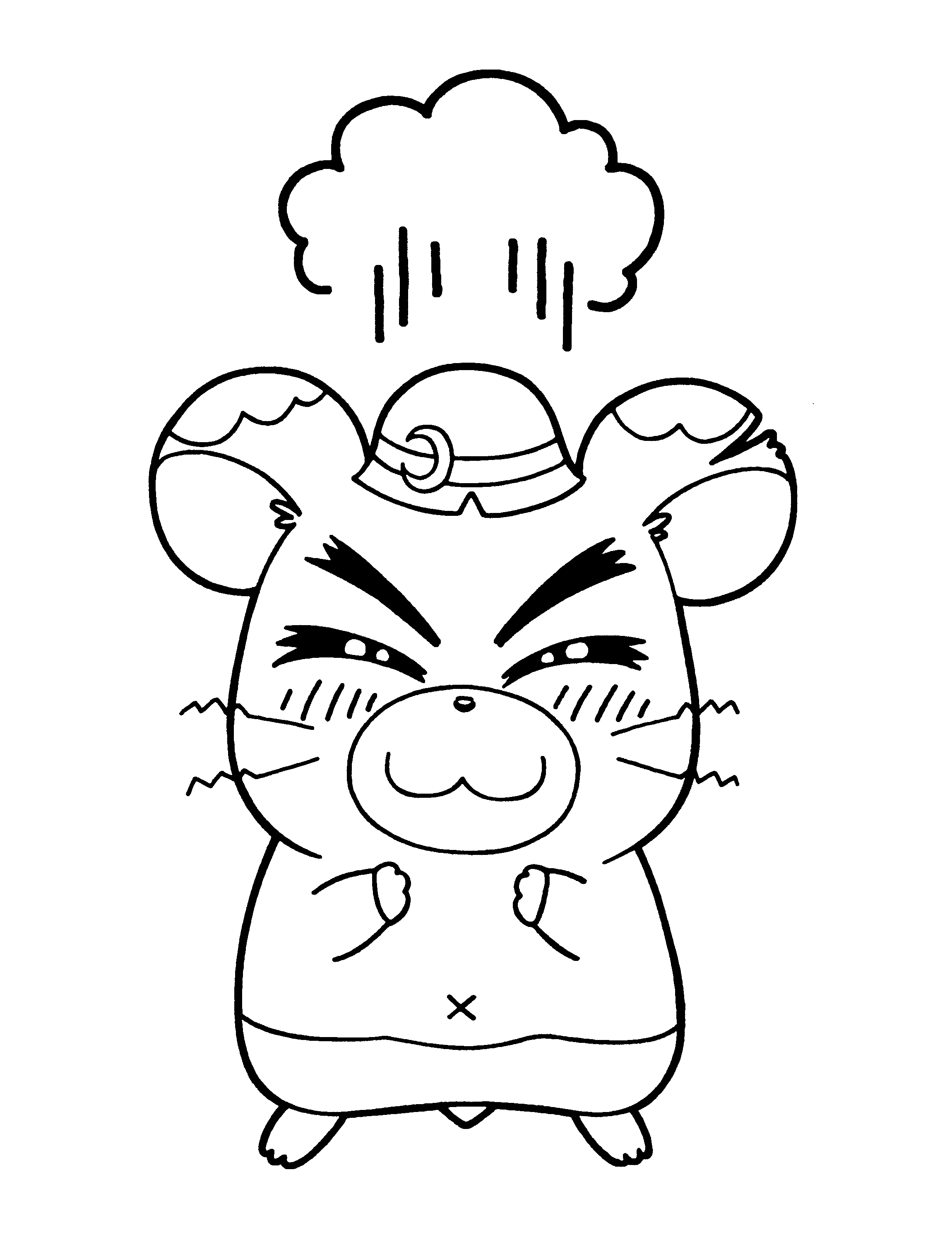 Página para colorir: Hamtaro (desenhos animados) #40115 - Páginas para Colorir Imprimíveis Gratuitamente