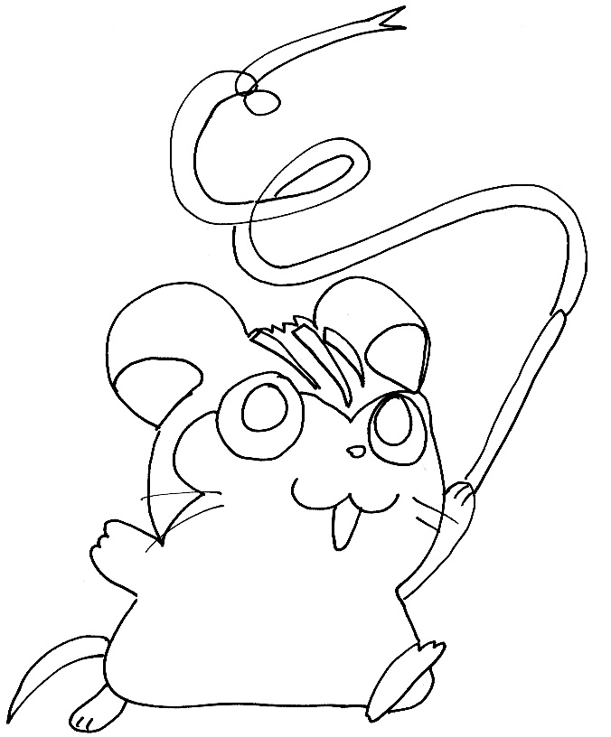 Página para colorir: Hamtaro (desenhos animados) #40119 - Páginas para Colorir Imprimíveis Gratuitamente