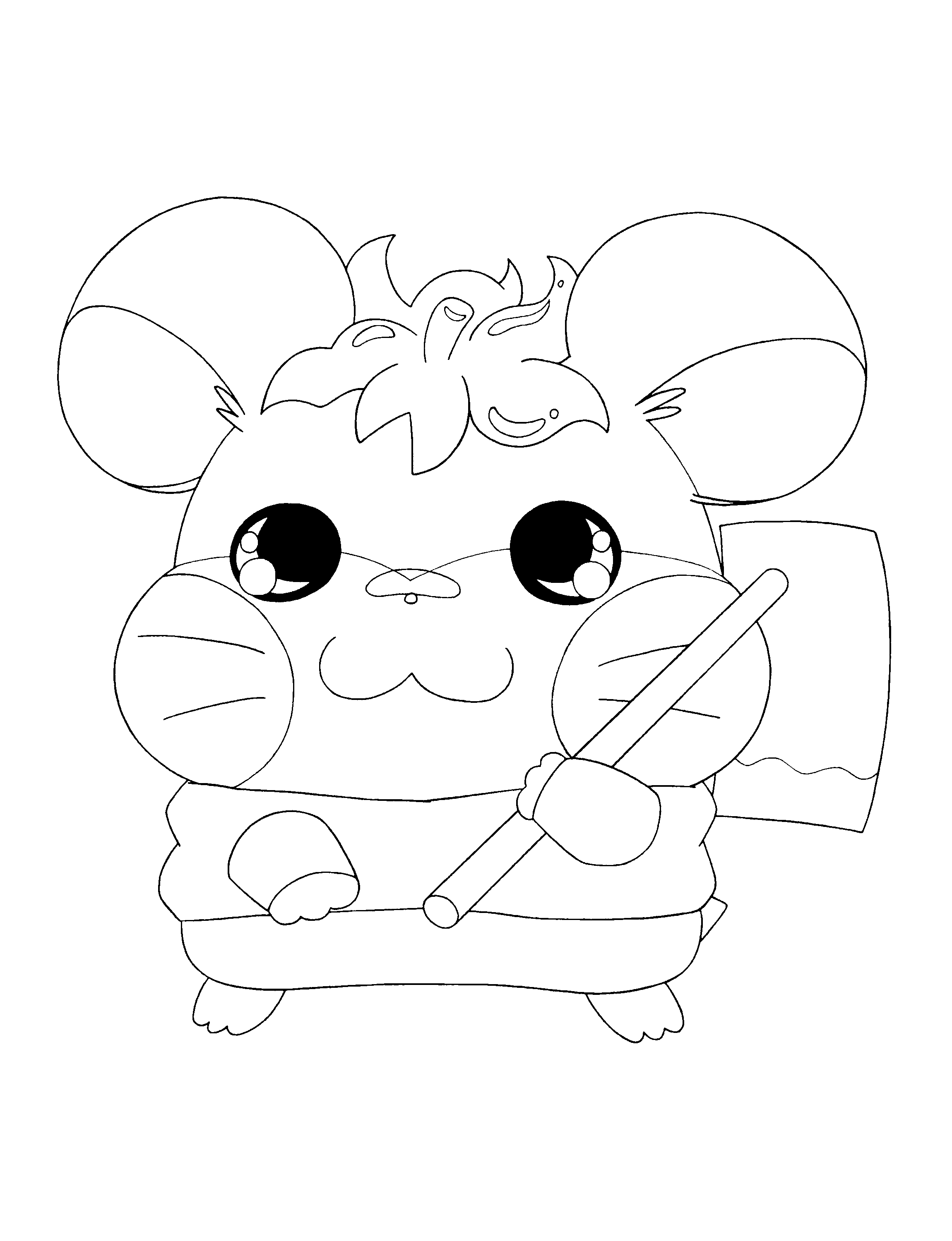 Página para colorir: Hamtaro (desenhos animados) #40138 - Páginas para Colorir Imprimíveis Gratuitamente