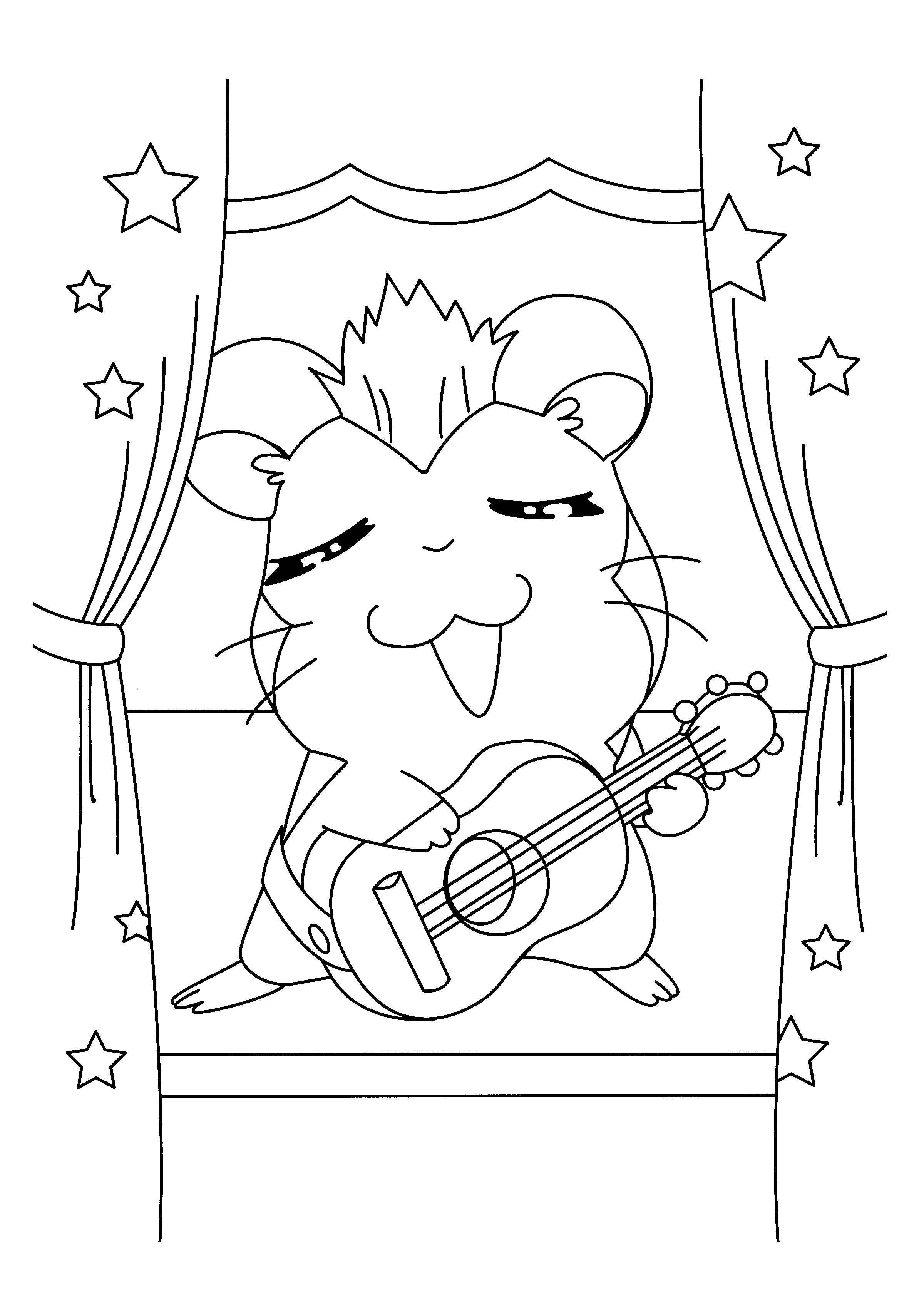 Página para colorir: Hamtaro (desenhos animados) #40144 - Páginas para Colorir Imprimíveis Gratuitamente