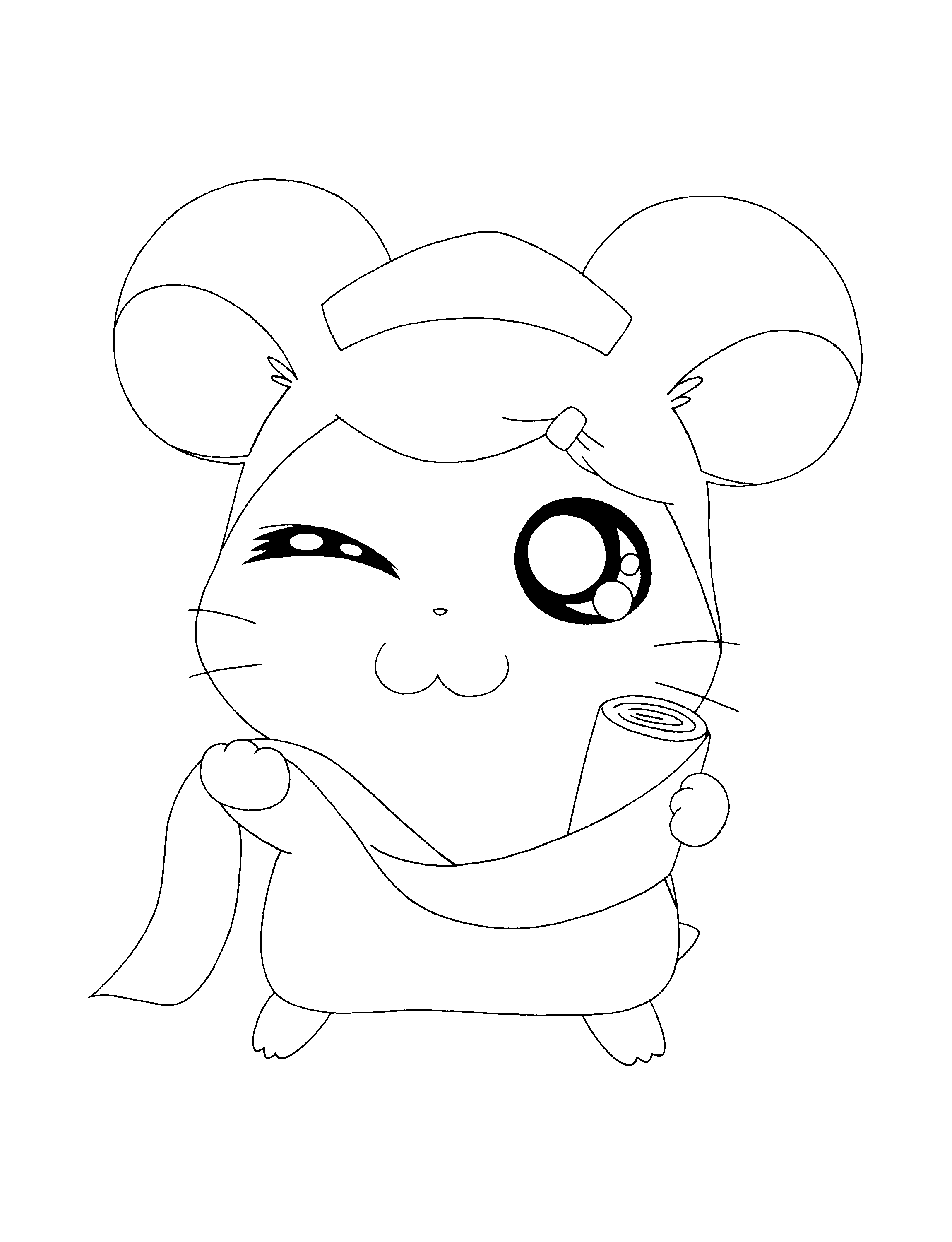 Página para colorir: Hamtaro (desenhos animados) #40147 - Páginas para Colorir Imprimíveis Gratuitamente